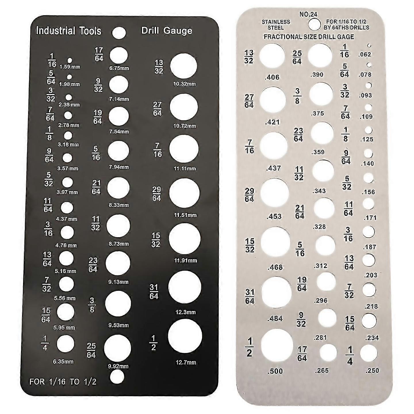 For Drill Bit Gauge Fractional Drill Bit Size Gauge29holes Metric
