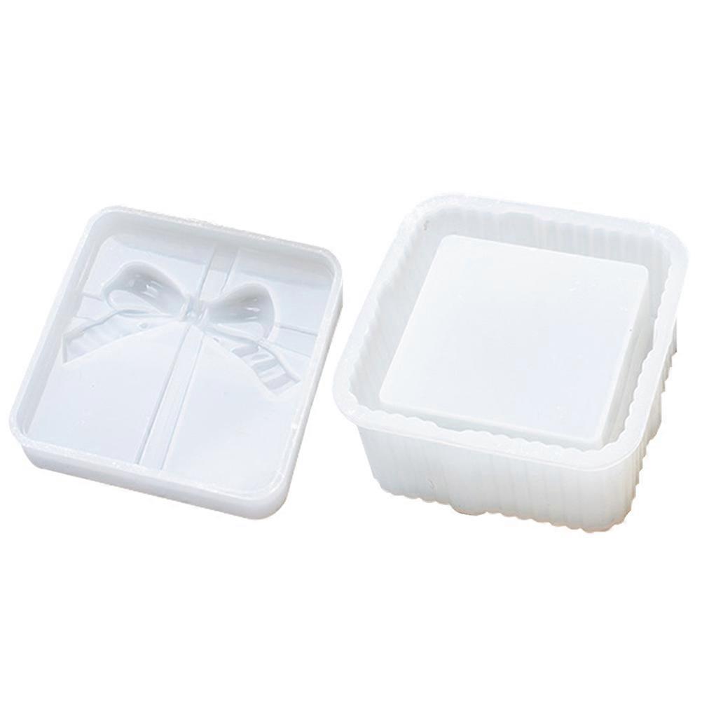 Silicone Box Molds For Hobbyists Storage Box Crafting Mold 8.5X8.5CM 1Set