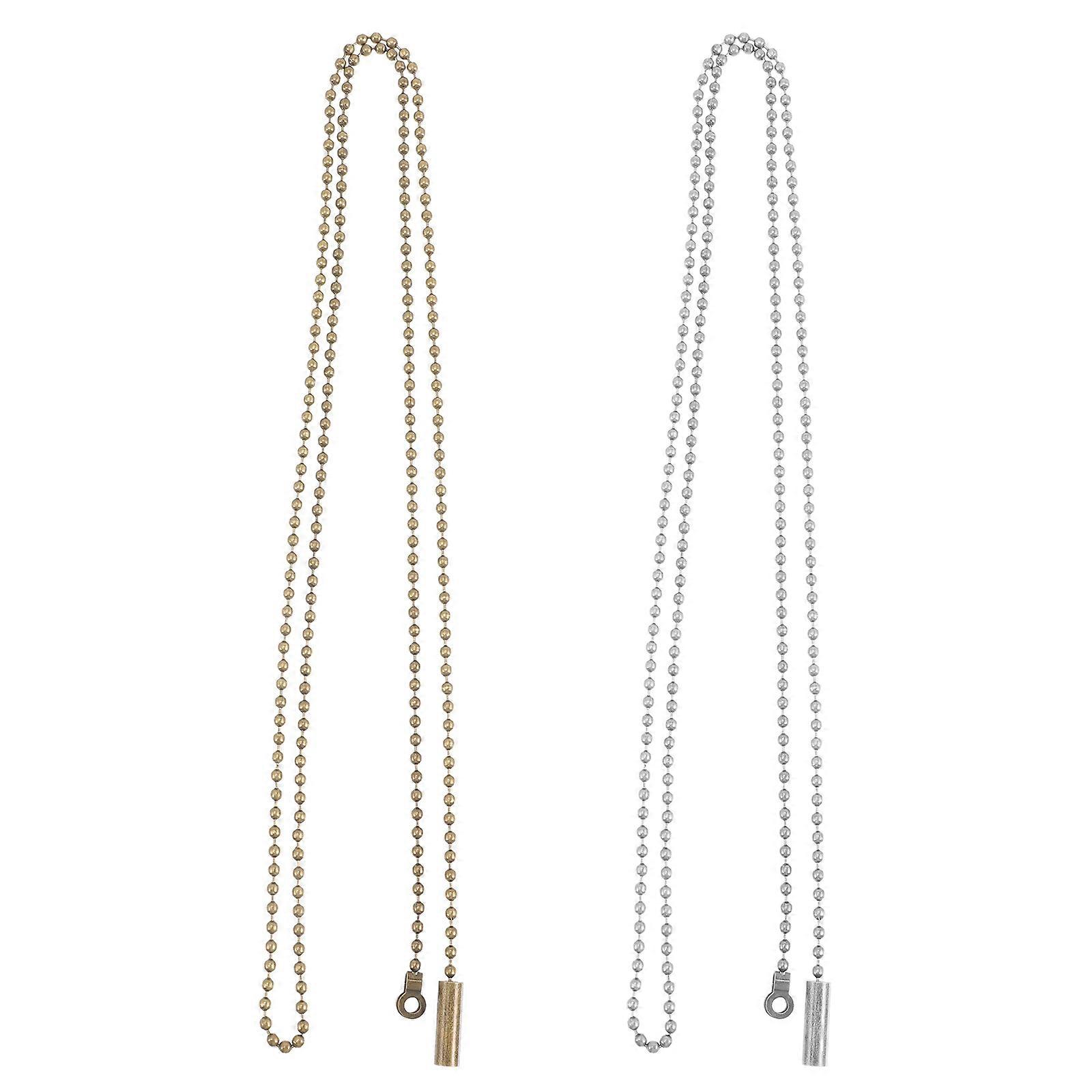 Elegant 2 Pack Light Pull Chain Extender Decorative Beaded Chain for Ceiling Fans & Light Fixtures Vintage Style Easy Installation Smooth Surface