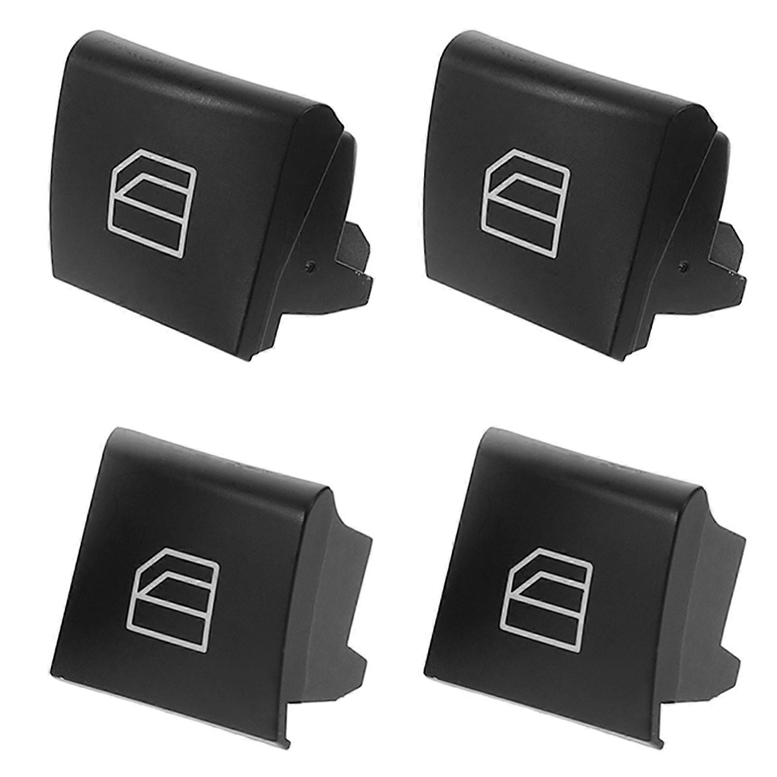 Driver Window Switch Button Covers Compatible With Mercedes R W164 X164 W251 4Pcs