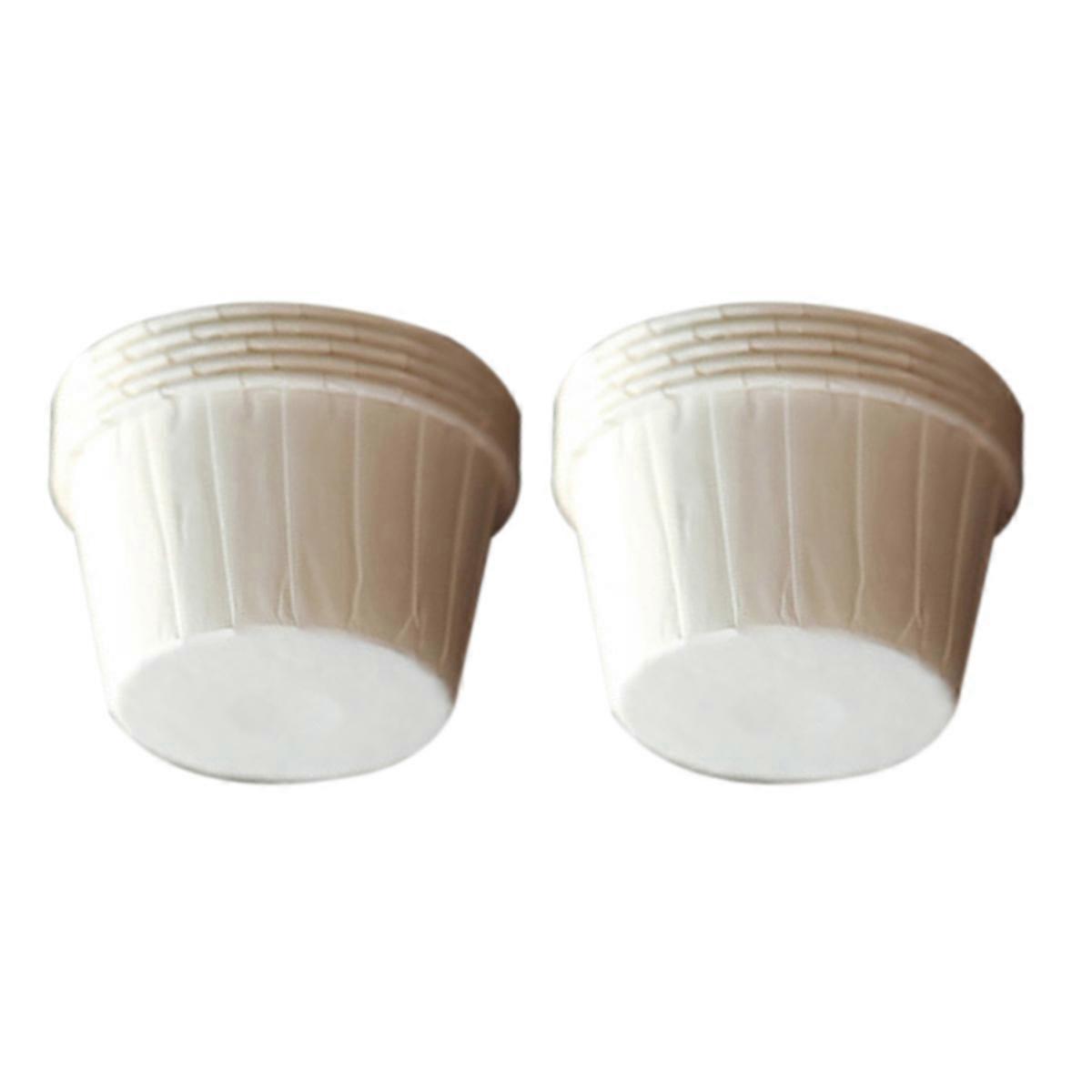 Mini Liners Greaseproof Baking Cups for Wedding Birthday Baby Shower Party 68 x 68 x 39 cm Pure White Plastic