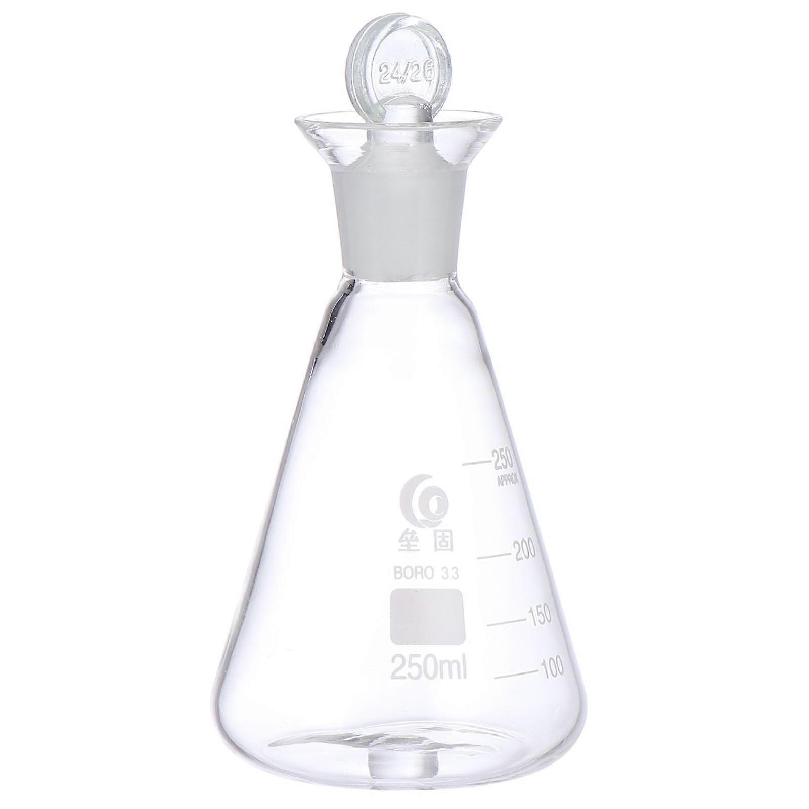 Conical Flask Science Flask Laboratory Use Glass Chemical Resistant Conical Shape Education 5.82X3.34X3.34Inch Researchers 1Set