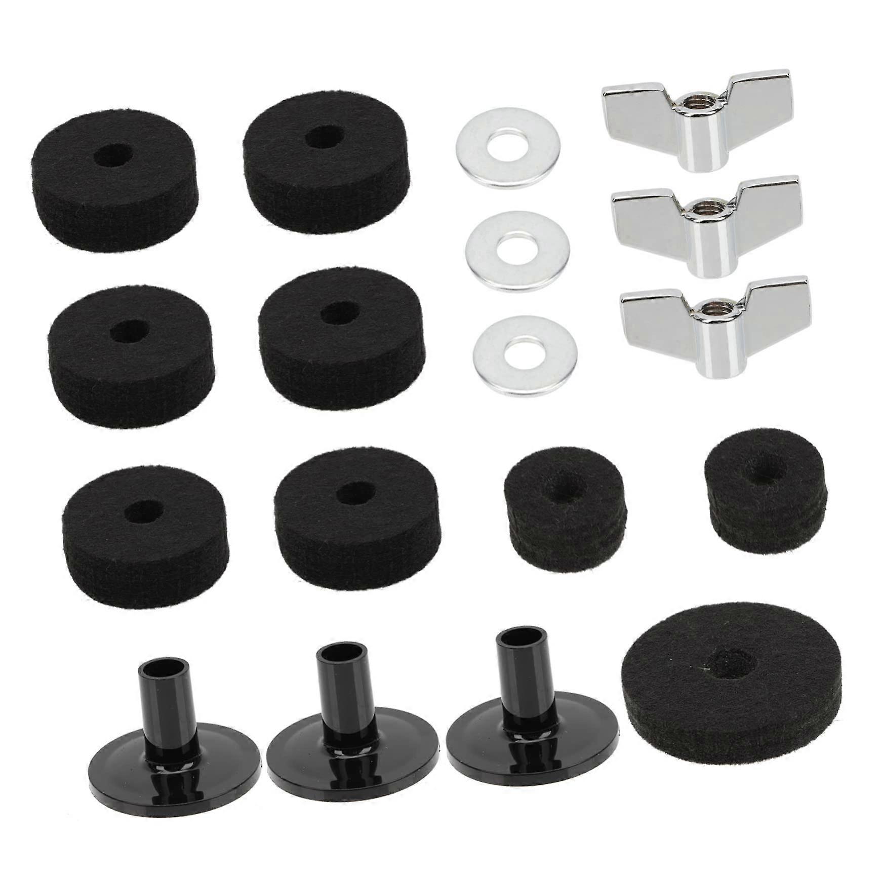 1Piece Drum Set Felt Pads Accessories for Drum Kit NonSlip Cymbal Pads Suitable for Drummers and Percussionists Soundproofing and Sound Enhancement