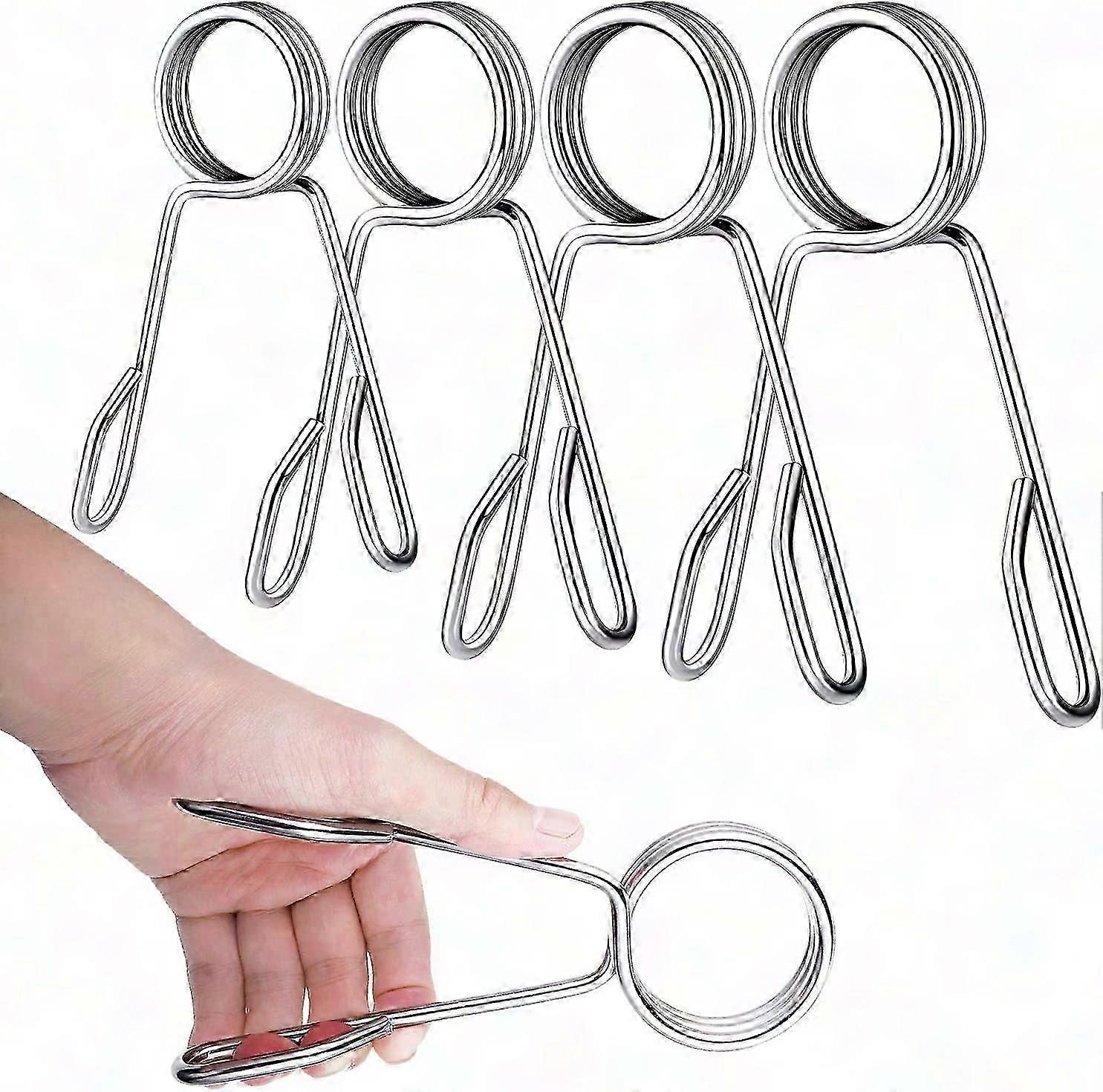 أطواق زنبركية دمبل مقاس 2 بوصة - 4 عبوات من مشابك الحديد لرفع الأثقال وتدريب اللياقة البدنية