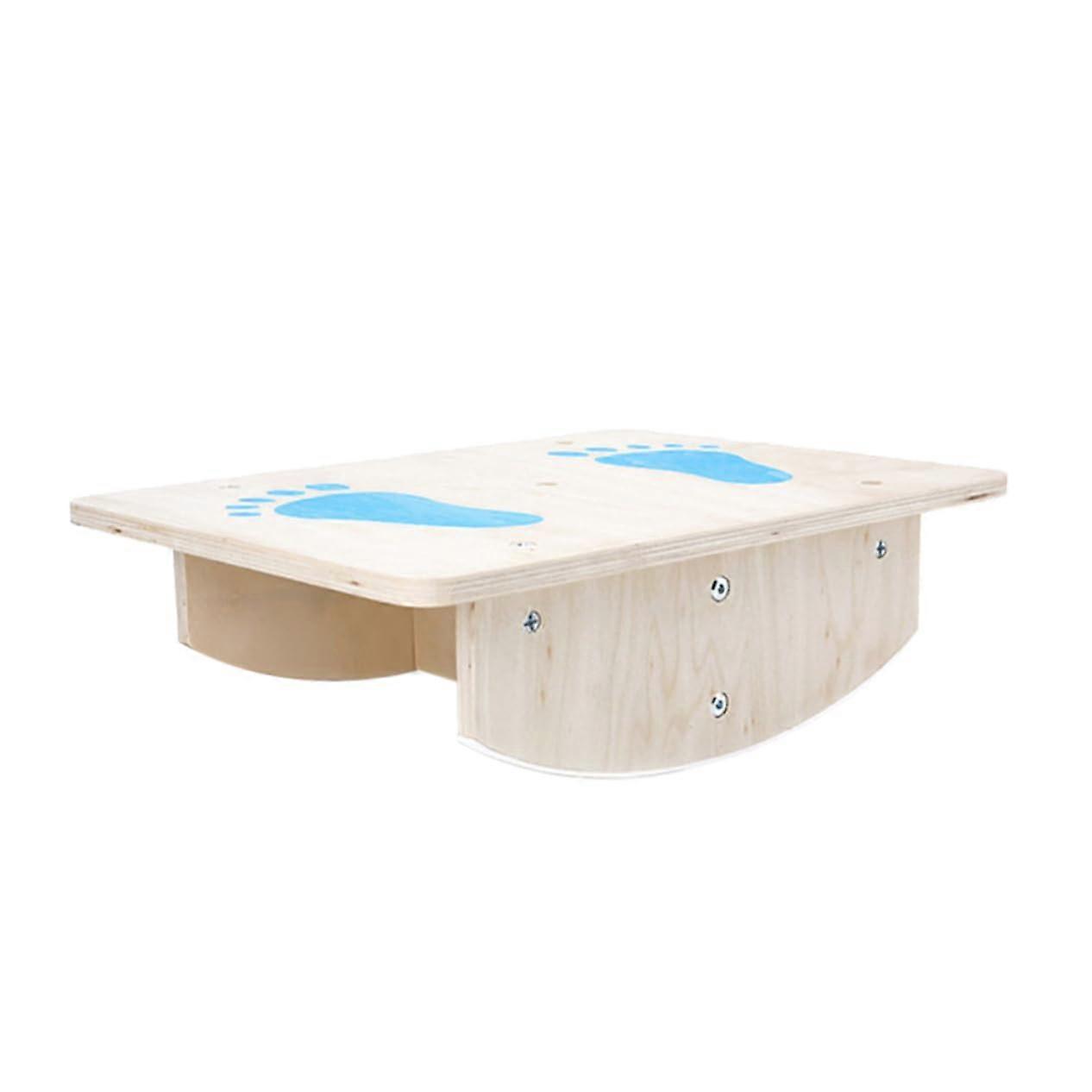 1 Piece Wooden Balance Board NonSlip Balance Toy for Improving Coordination and Sensory System, Indoor and Outdoor Use, Wobble Board
