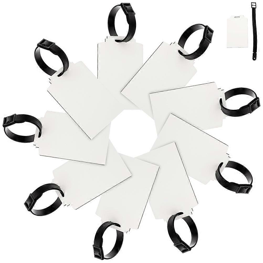 Travel Label Tags Diy Blank Board Heat Transfer For Business Trips 30Pcs