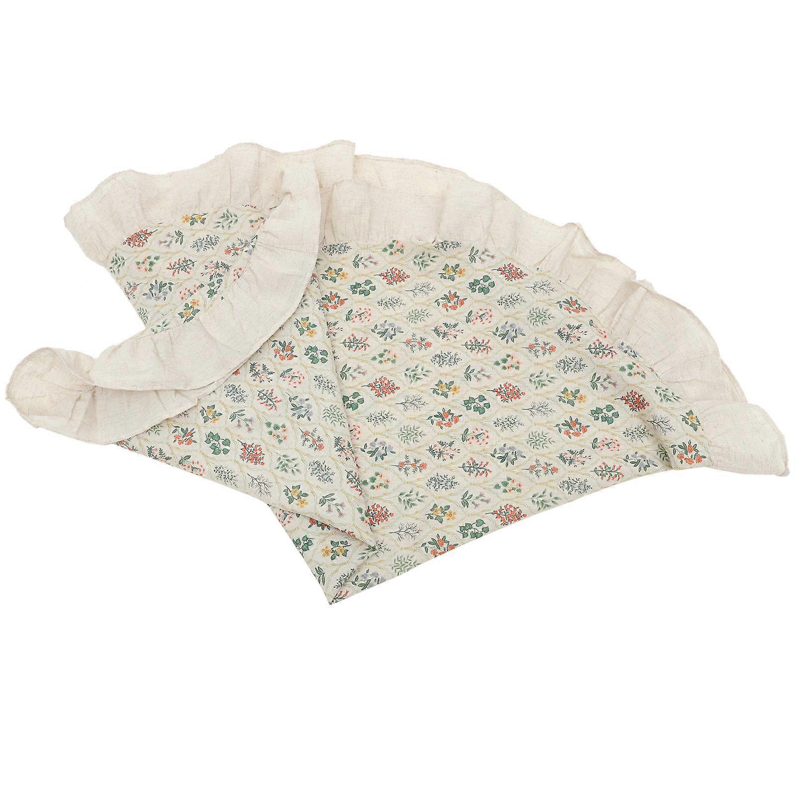 Retro Style Round Tablecloth Decorative Cover Suitable For Home Use And Restaurant 1Set