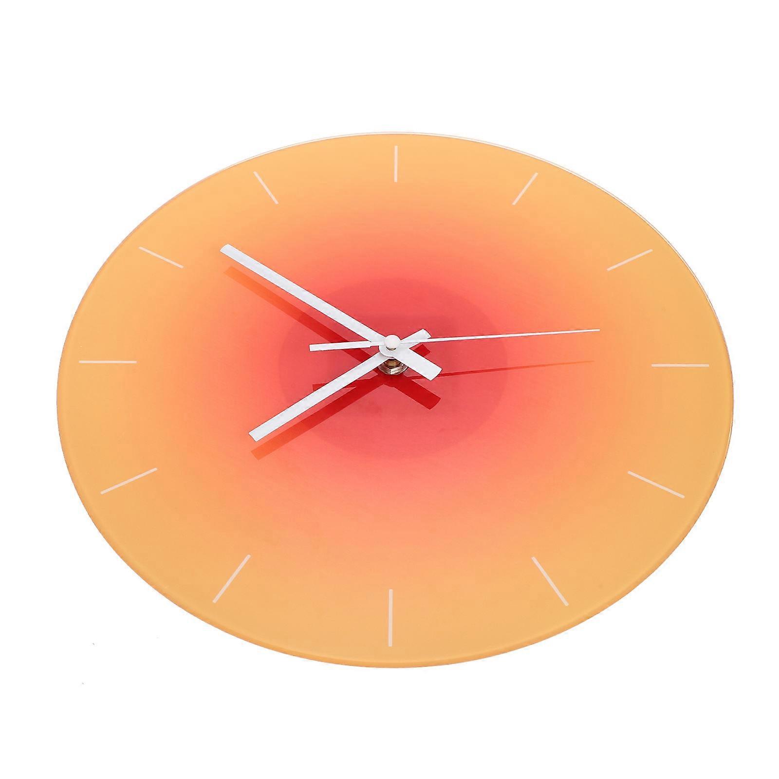 Unique Clocks Decorative Non-Ticking Clock 30X30CM Battery Powered Modern Art Atmosphere Wall Hanging 1Pcs