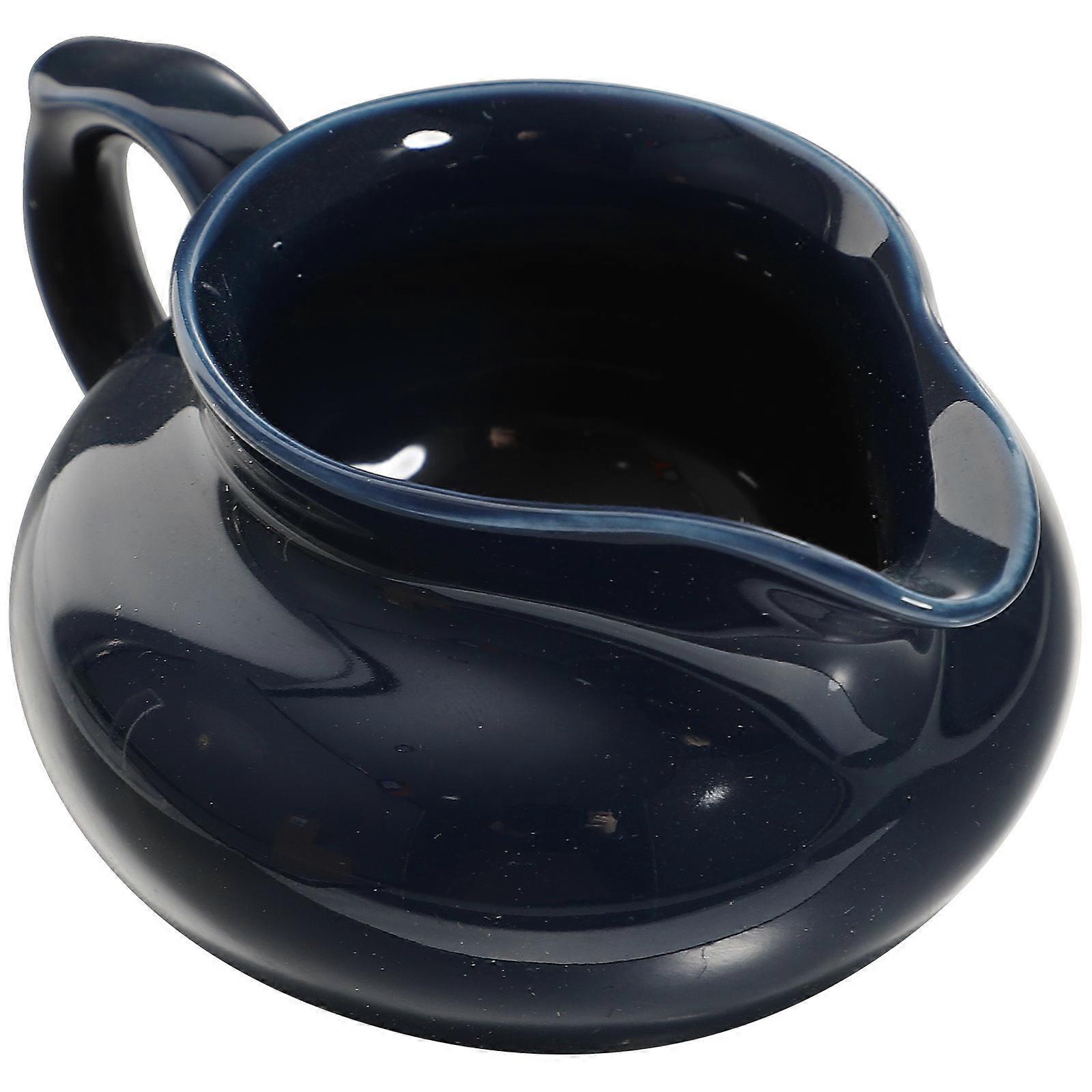 Colorful Gravy Boat Multi-Function Sauce Container Modern Household Style Blue 1Set