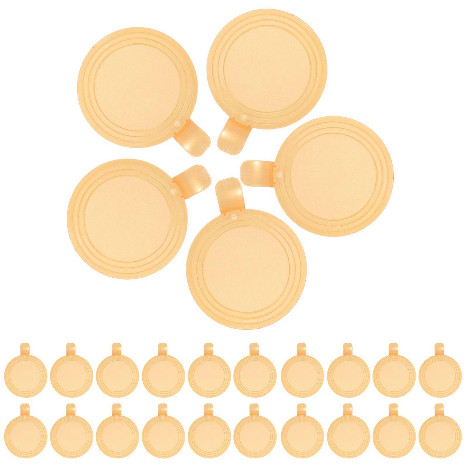 Dessert Accessories Mousse Cake Board Golden Round Shape For Special Event Thickened Plastic Cake Display 100Pcs