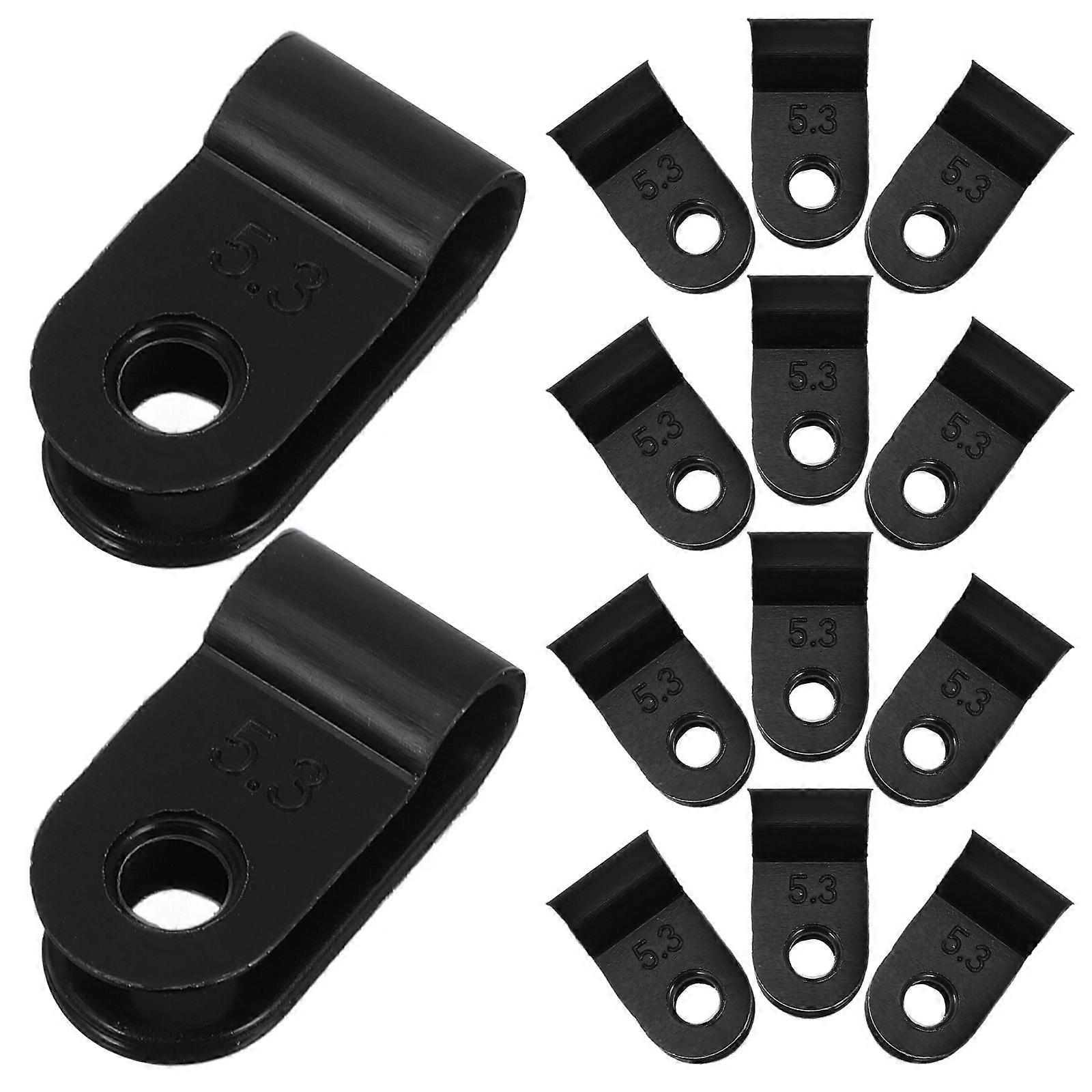 1000Pcs R Type Cable Clamps For Large Scale Projects Electrical Wires Wire Fixation Safe Durable Design