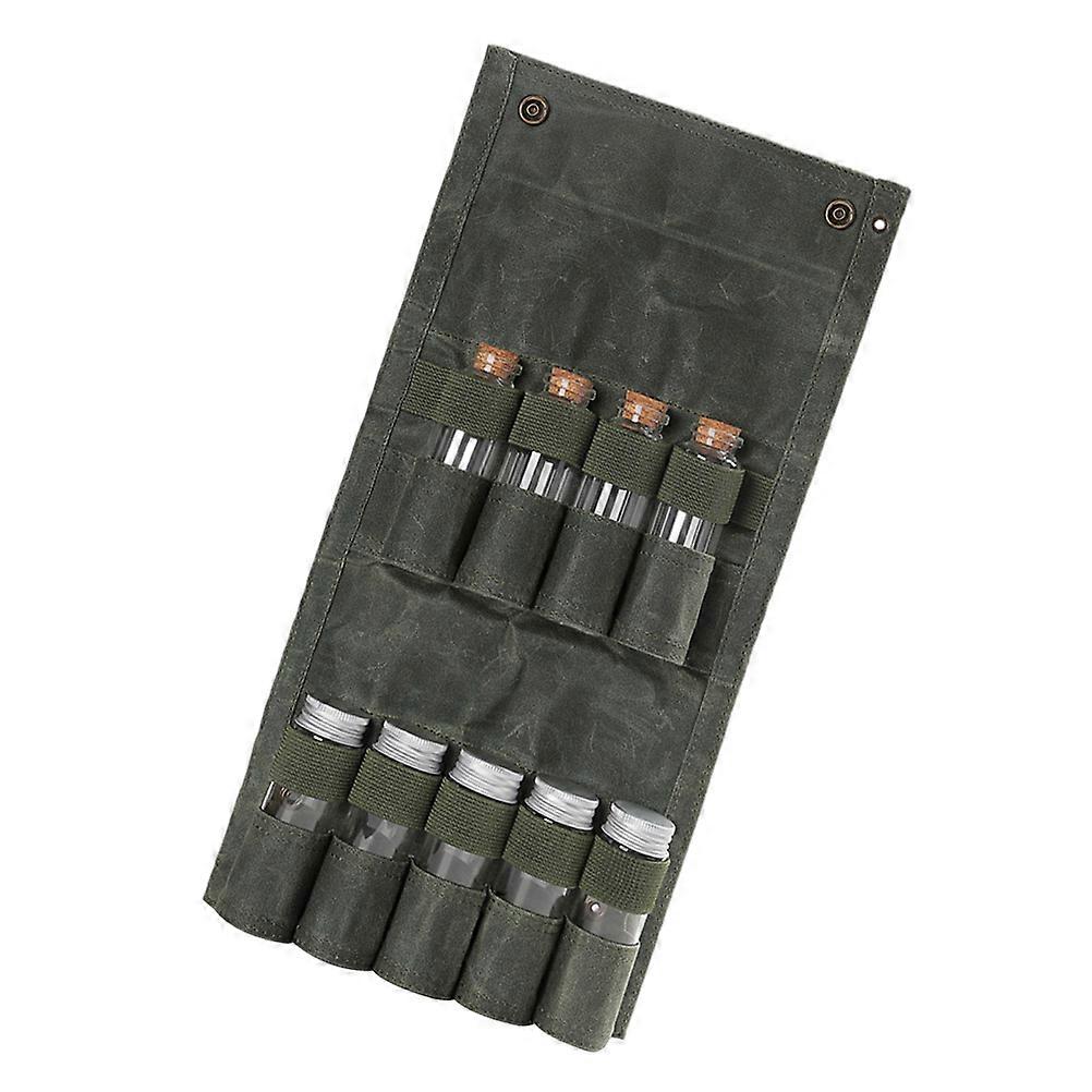Spice Bottle Organizer Cooking Convenience Waterproof Rectangular Shape Outdoor Cooking Supplies 1Set