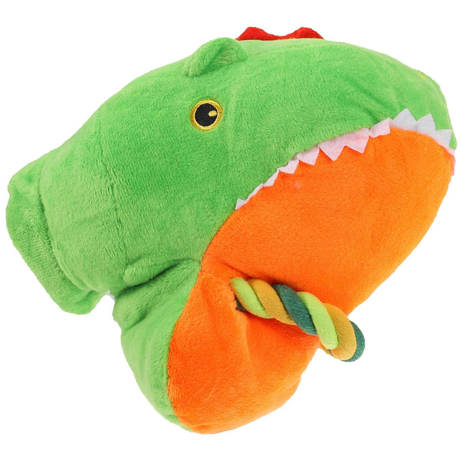 1PC Pet Chew Toy Cartoon Plush Glove Squeaky Sound Toy for Dog Puppy with Bite Rope Crocodile Shape