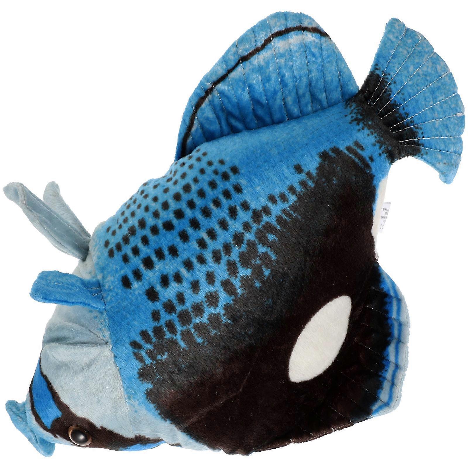 Cute Stuffed Animal Toy Fish Shape Plush Toy For Toddler Decoration Assorted Color Soft Cushion 1Pcs