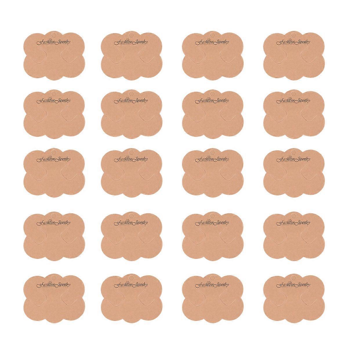 Hair Clip Display Cards Paper Light Brown for Decoration Comfortable to Touch and Practical Design 200 Pack