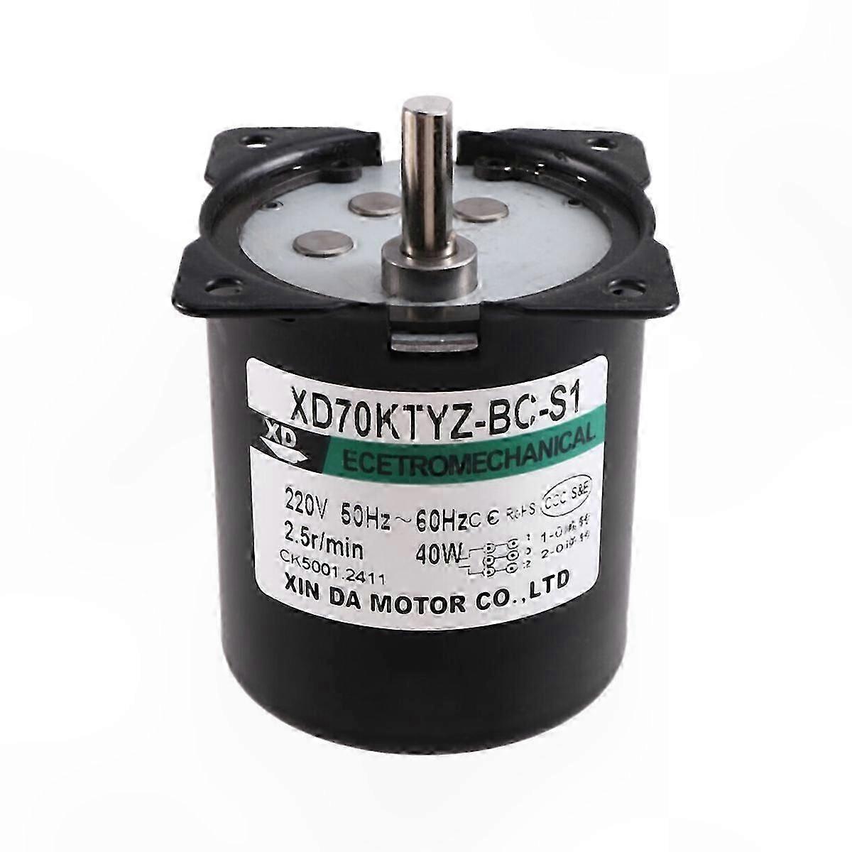 High Torque 220V Synchronous Gear Motor with 2.5RPM Speed