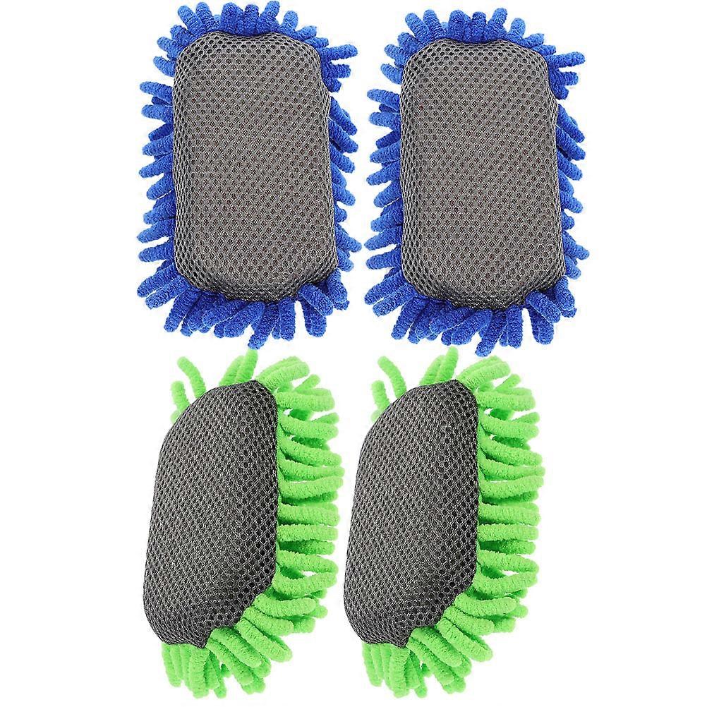 Dry Erase Erasers 4Pcs Handheld Rectangular Chenille Construction For Classroom Board Use Washable Design Multiple Uses
