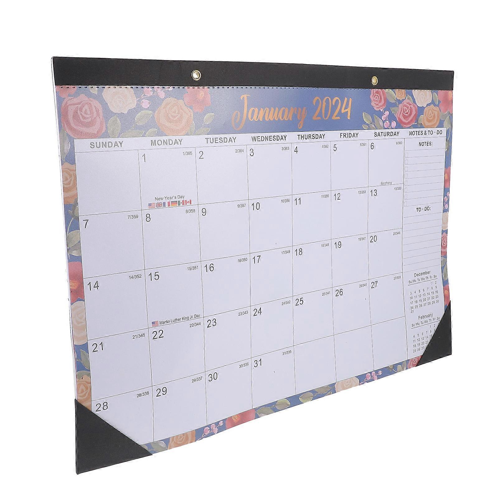 לוח שנה תזכיר פתק בית לוח שנה ניהול זמן תלוי 120 גרם נייר כתיבה 16.9×12×0.6 אינץ' 1 יחידות