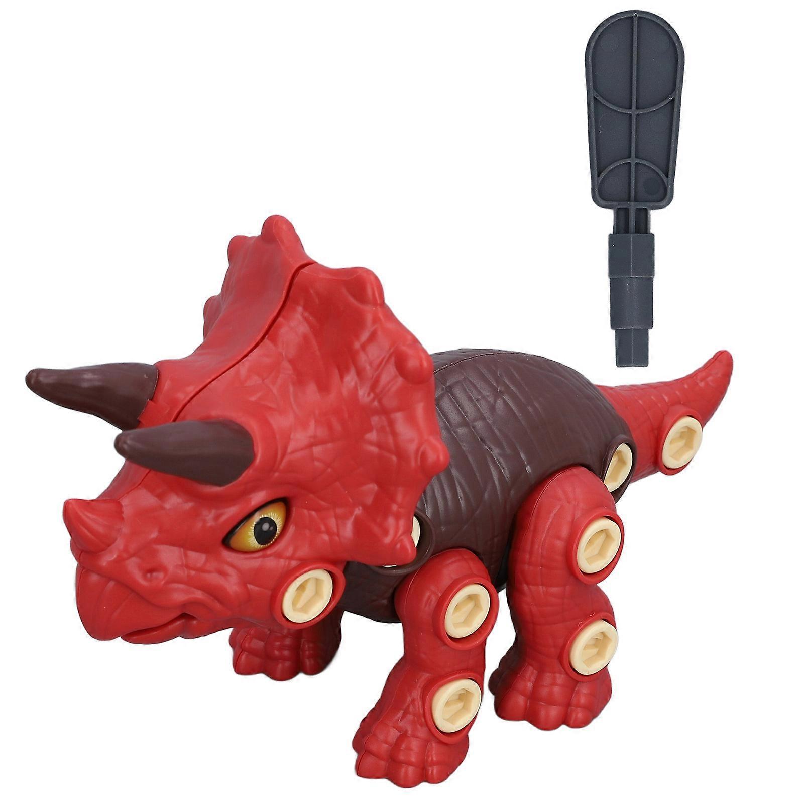 Take Apart Dinosaur Toys Plastic Interactive High Simulation Dinosaur Building Toys for Children Triceratops Shape
