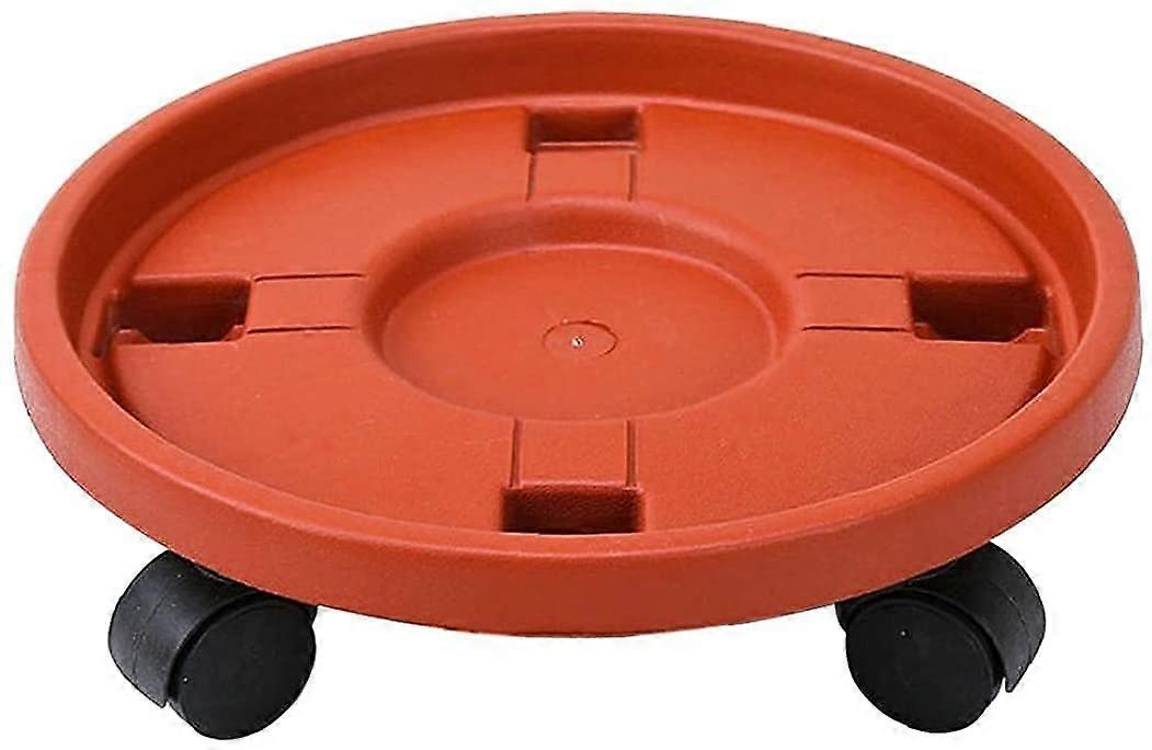 Blumentopf-Caddy Mit Runden Rädern, Pflanzenpalette Rollbehälter Für Innen- Und Außenbereich, Tragbarer Blumentopfständer