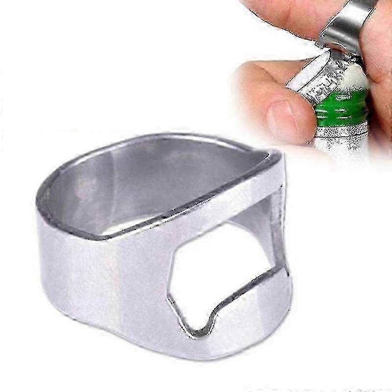 Multi-Color Stainless Steel Ring Bottle Opener - Versatile Drink Tool for Easy Opening & Popping Bottles by PXCL