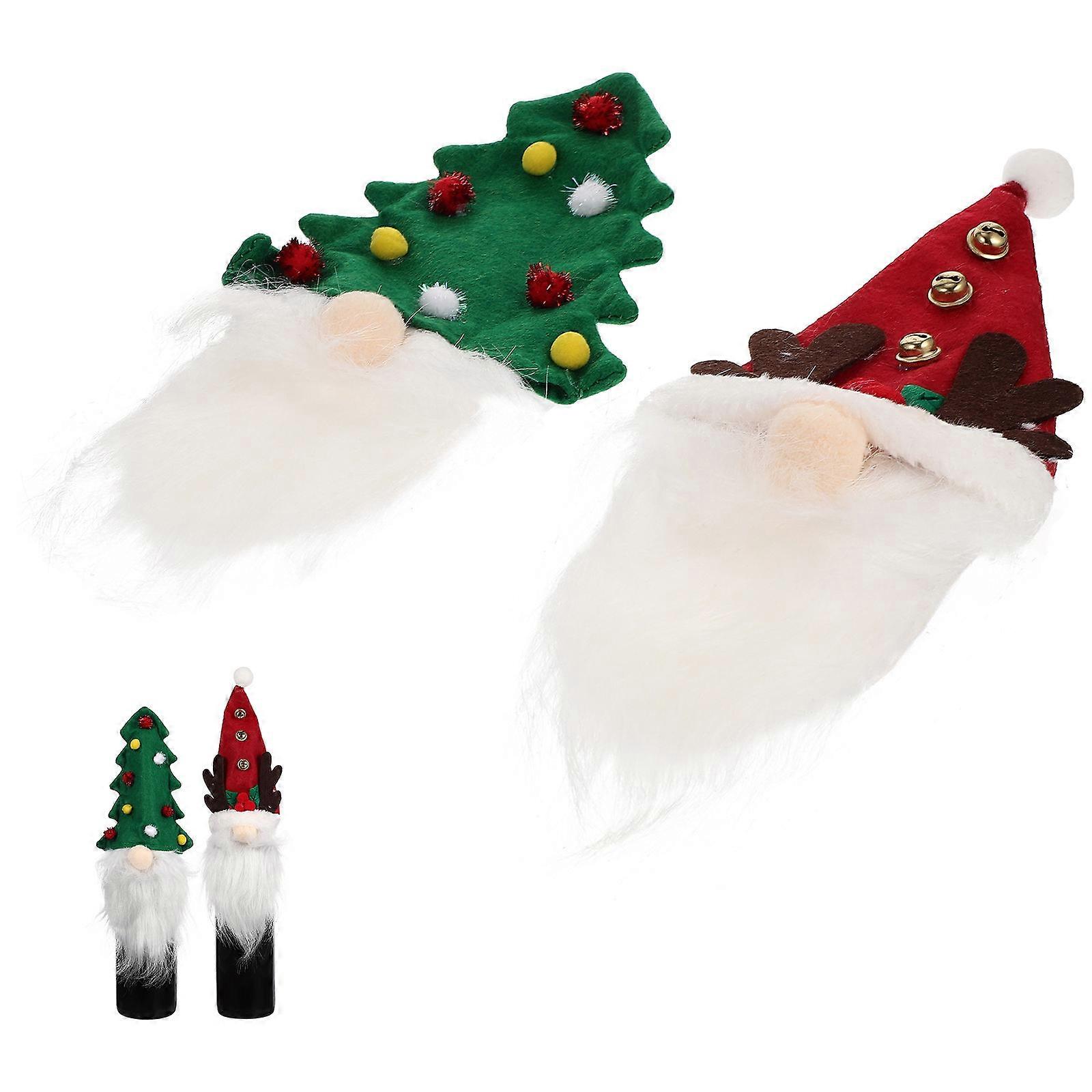 Here's a polished and engaging product description based on your input:

 

**2pcs Adorable Christmas Gnome Covers – Festive Stoppers for Holiday