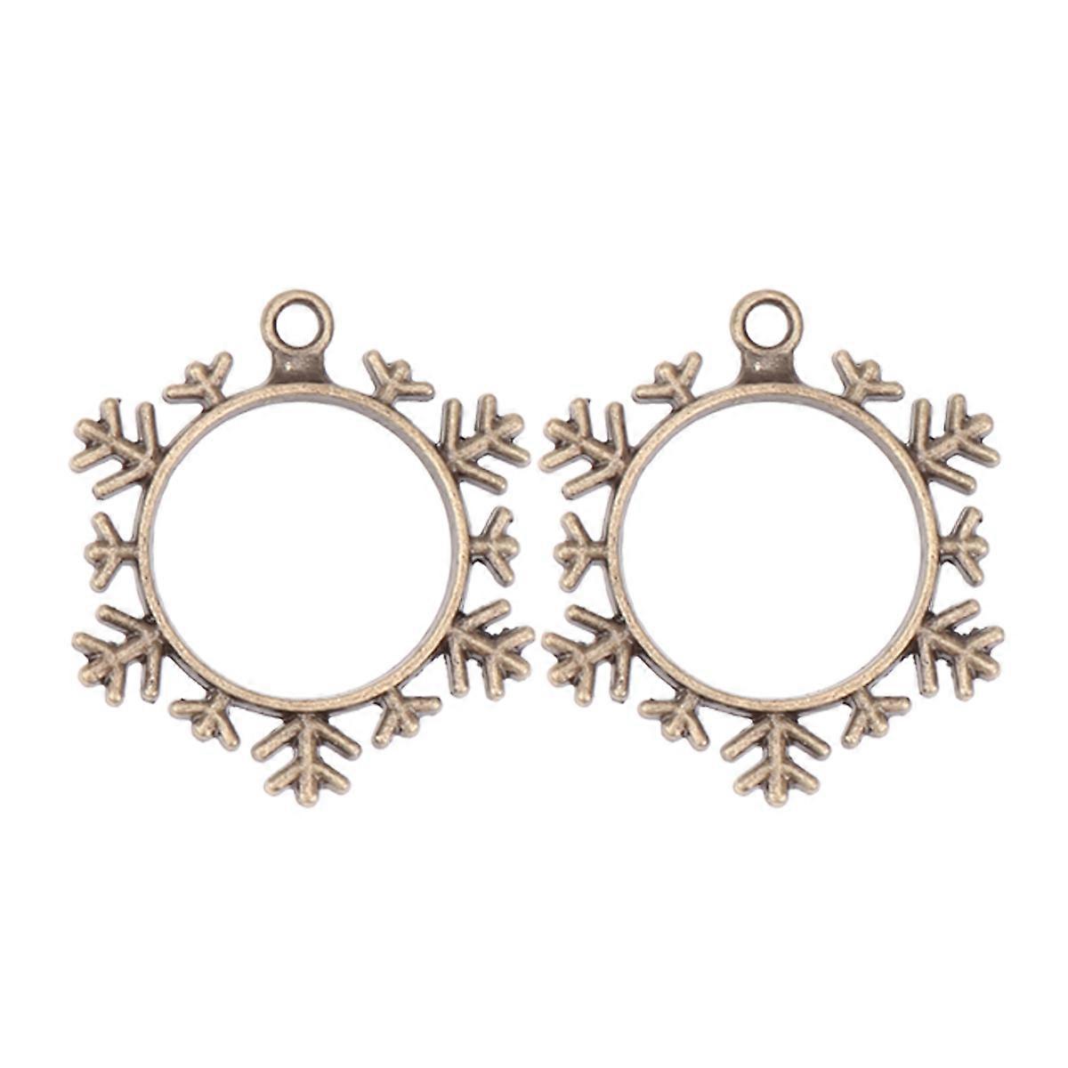 Retro Snowflake Design Pendants, Ideal for Custom Gift Ideas