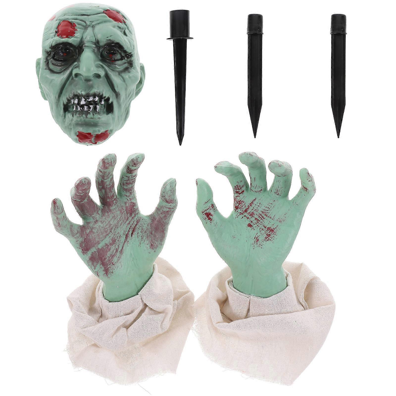 Halloween Scene Layout Decor, Realistic Skull and for Events