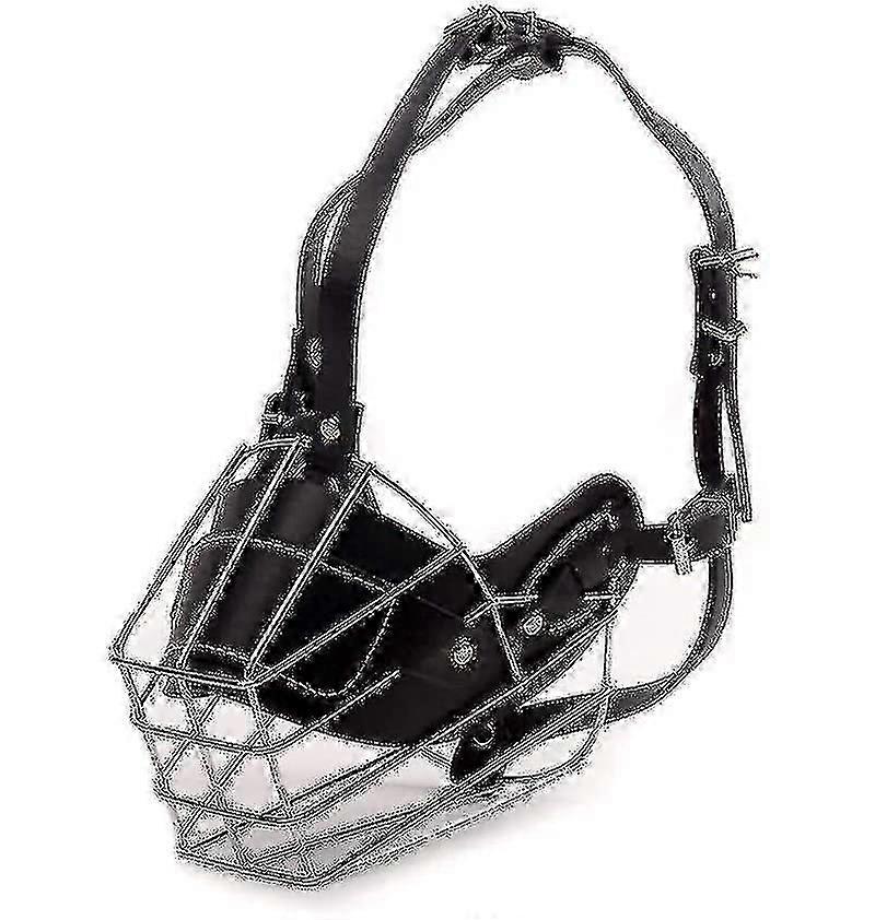 Nova alta qualidade robusto fio de fio de metal boca de cachorro para grande cão touro terrier bite proof bark chew