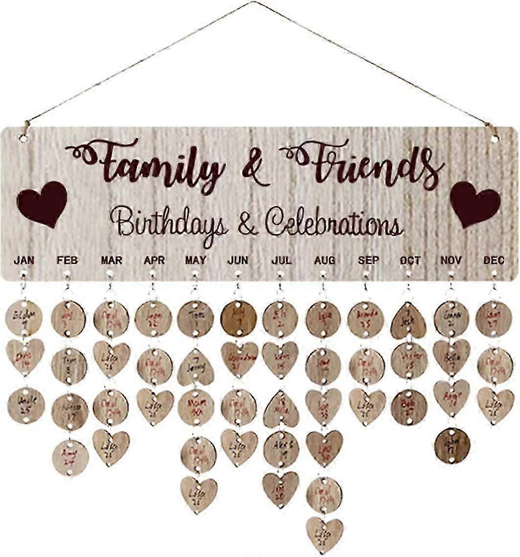 1 Set Creative Craft Gift Hanging Decoration Reminder Wall Calendar