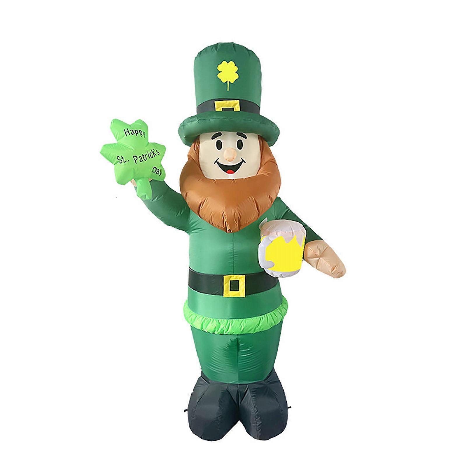 2.4m LED Inflatable St. Patrick's Day Elderly Decoration with UK Plug
