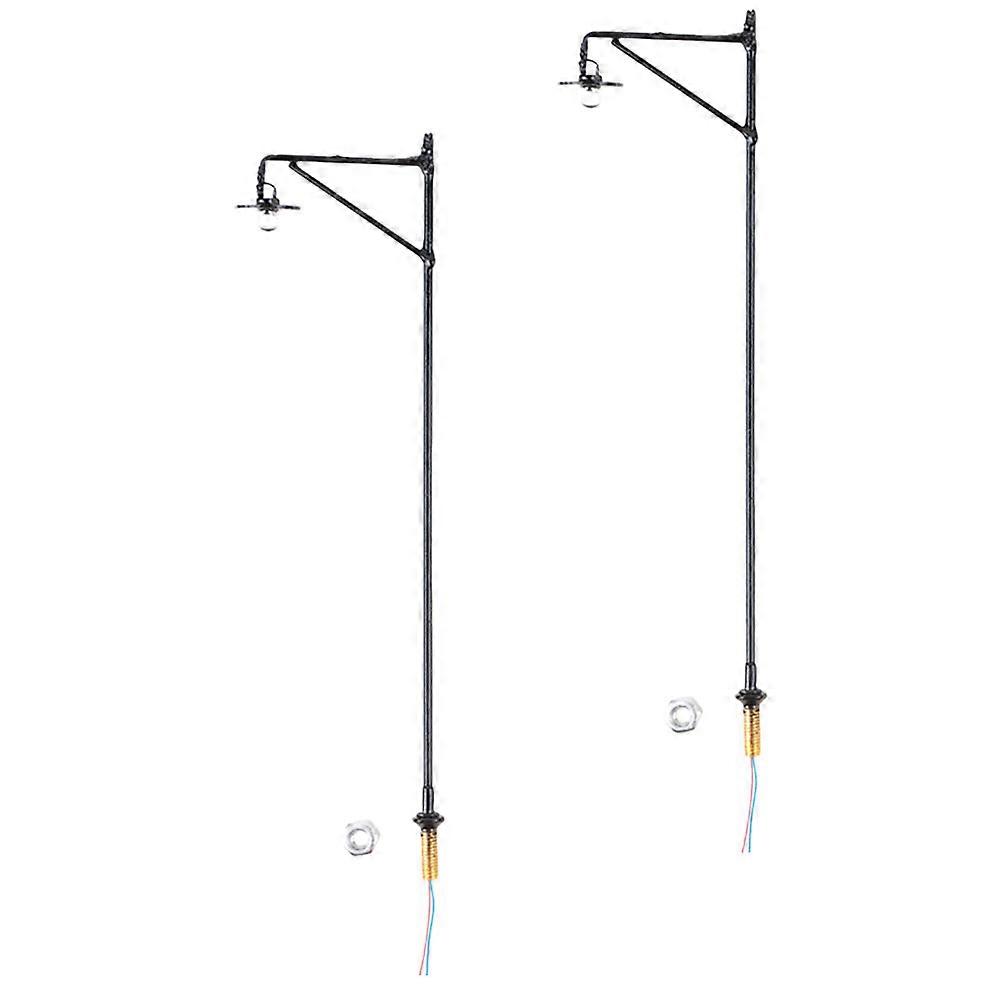 Miniature Street Lamp Model for Decoration with Durable ABS and Stainless Steel Black Color 1:50 Scale