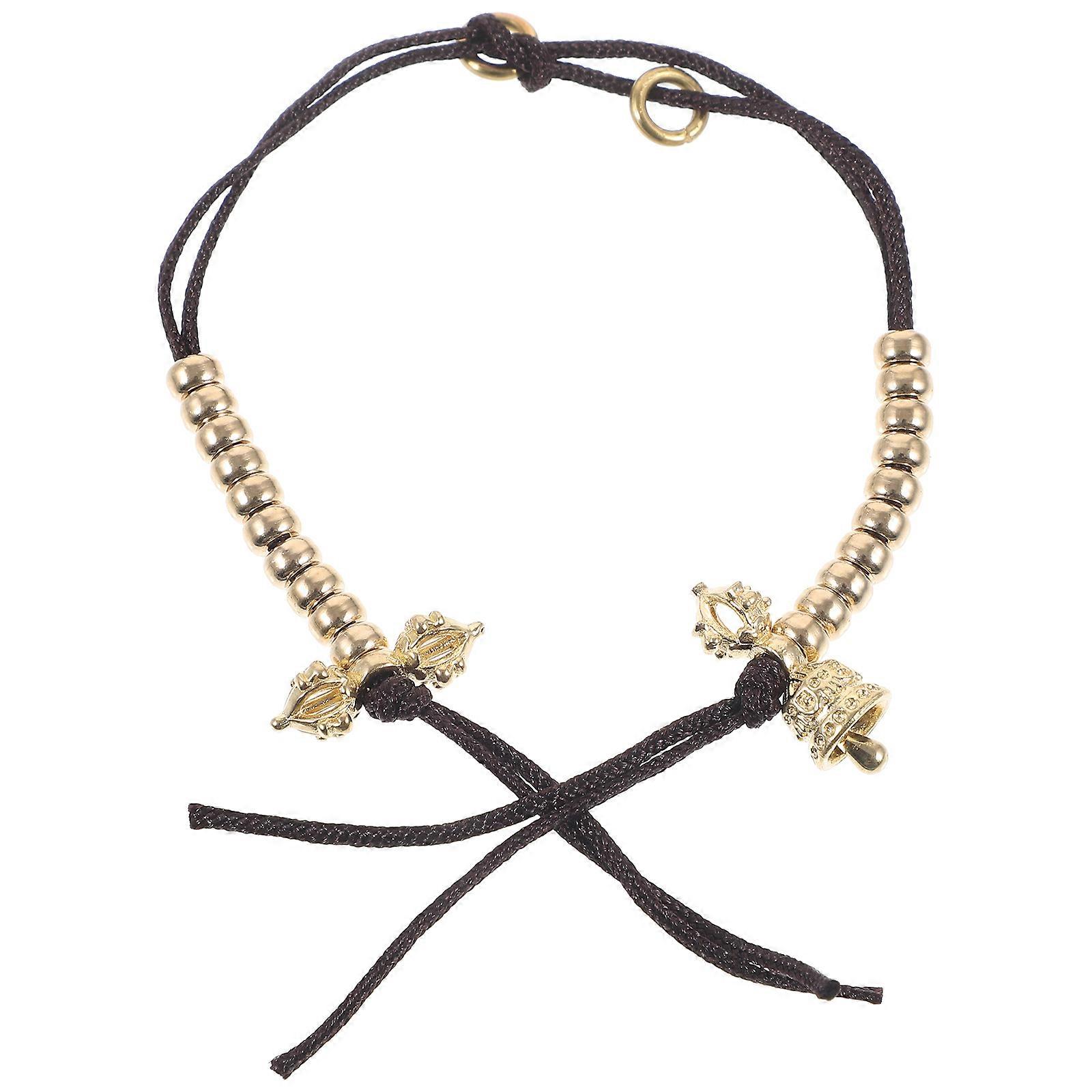 Buddhist Meditation Chanting Counter with Metal and Rope Material for Decoration 2pcs