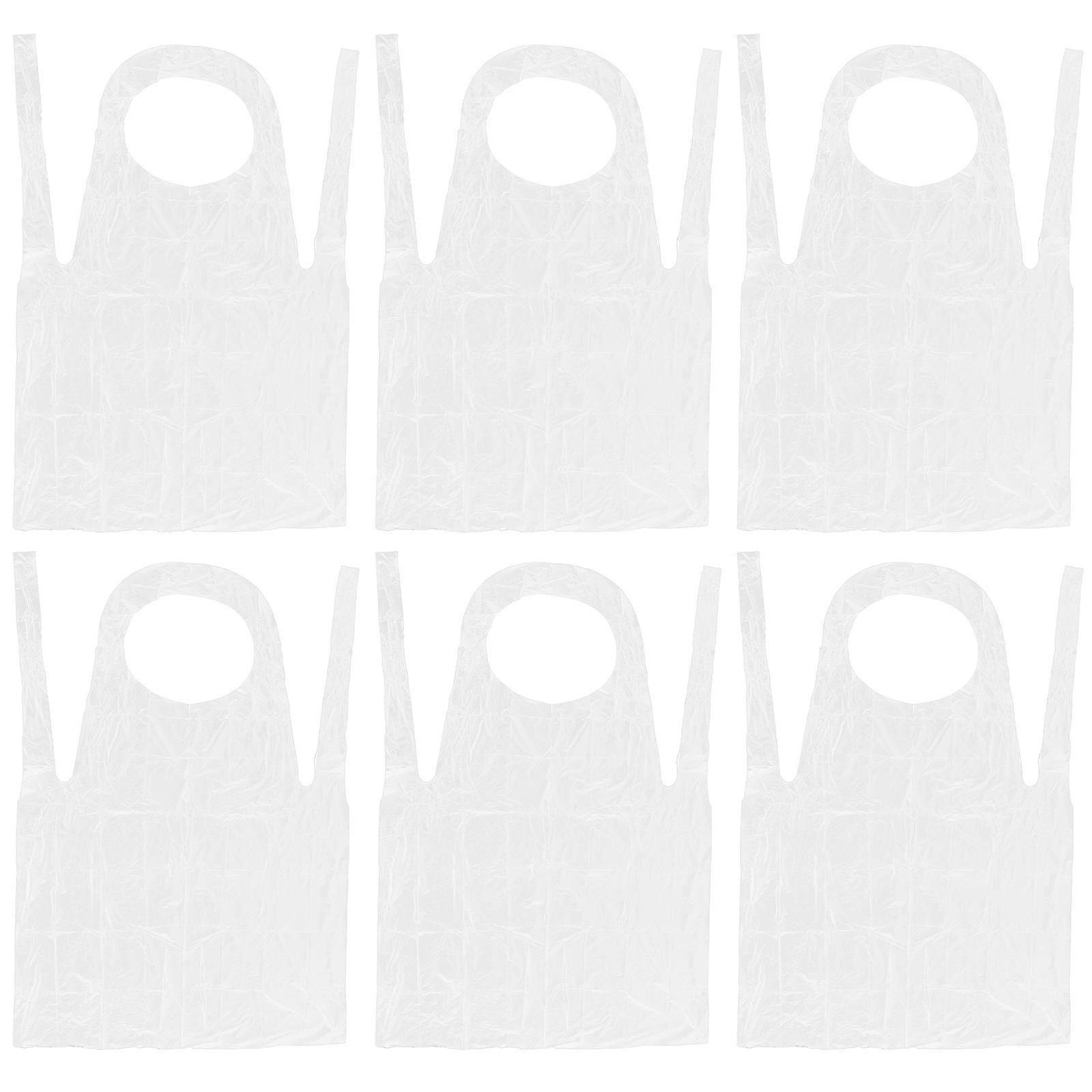 Disposable Cooking Aprons Waterproof Aprons for Home Use 25Pcs Transparent
