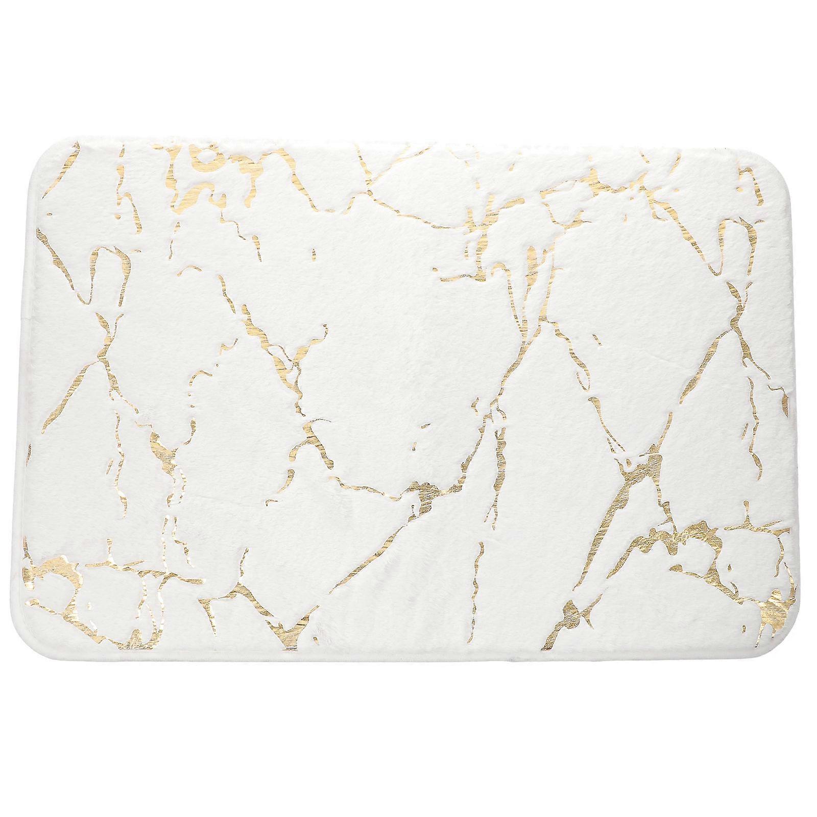 Modern Marble Designed Shower Mat Water Absorption Rectangle Mat For Wet Floors 1Pack