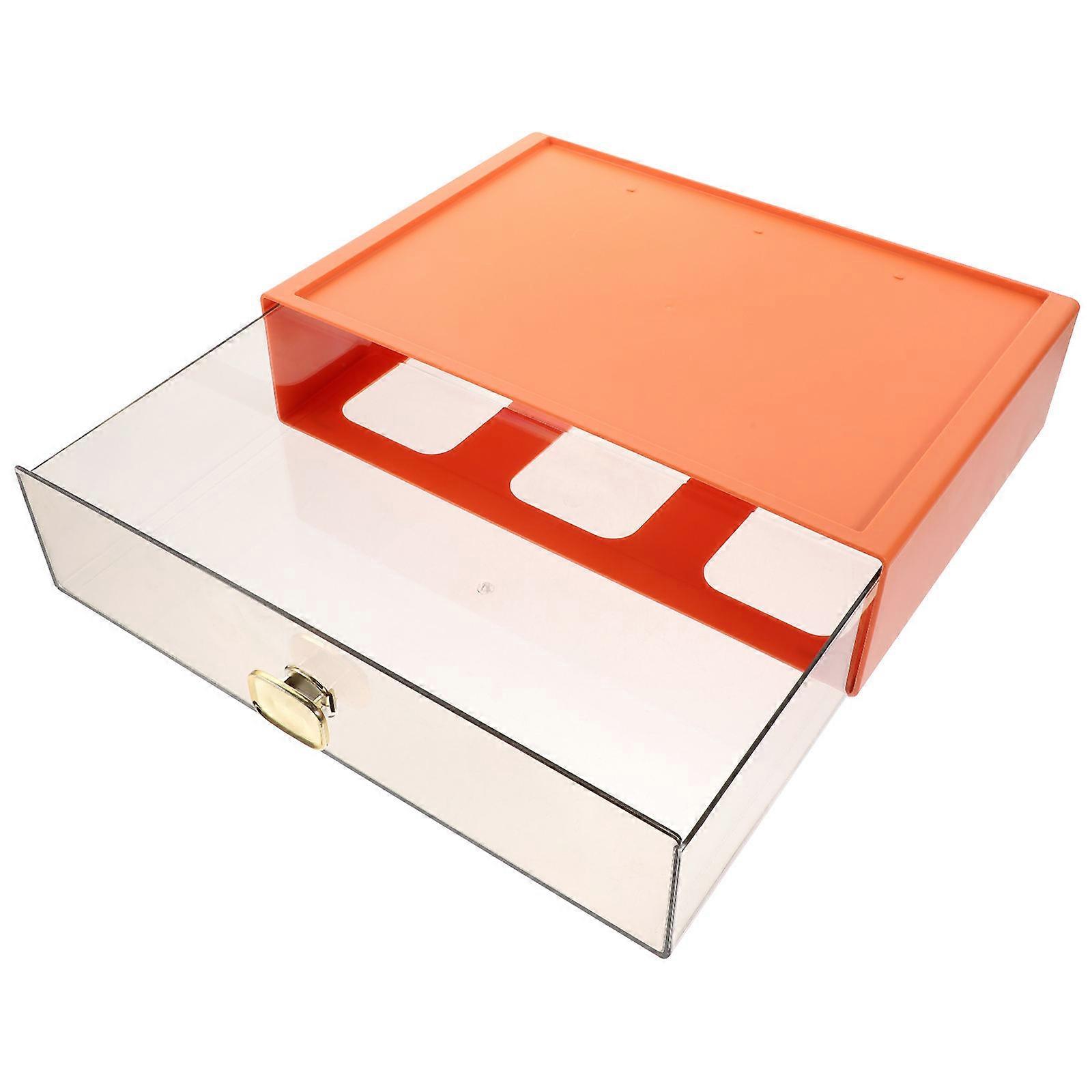 Rectangular Storage Box For Jewelry And Cosmetics Organization Featuring Sealed Design With Easy Open/Close Panel 1Pack