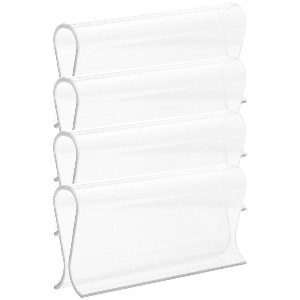 Transparent Plastic Curtain Clip for Roller Blinds Home Use with Easy Operation 4pcs