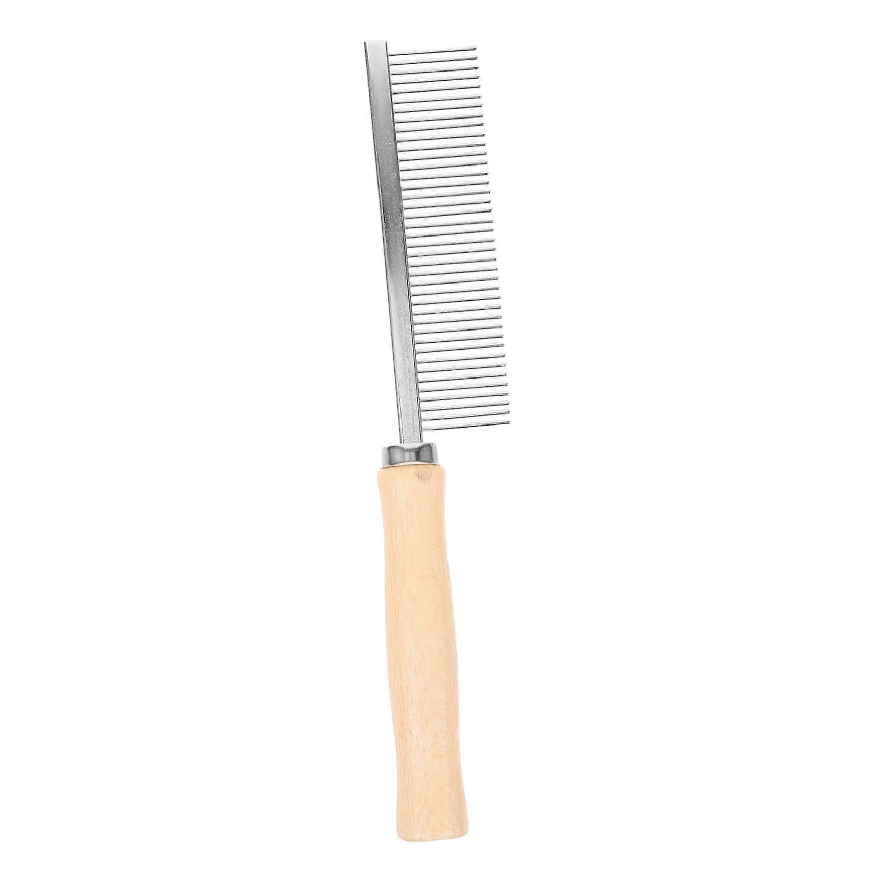 Wooden Dog And Cat Comb With Stainless Steel Teeth Multifunctional Pet Durable Grooming Tool For Dogs And Cats