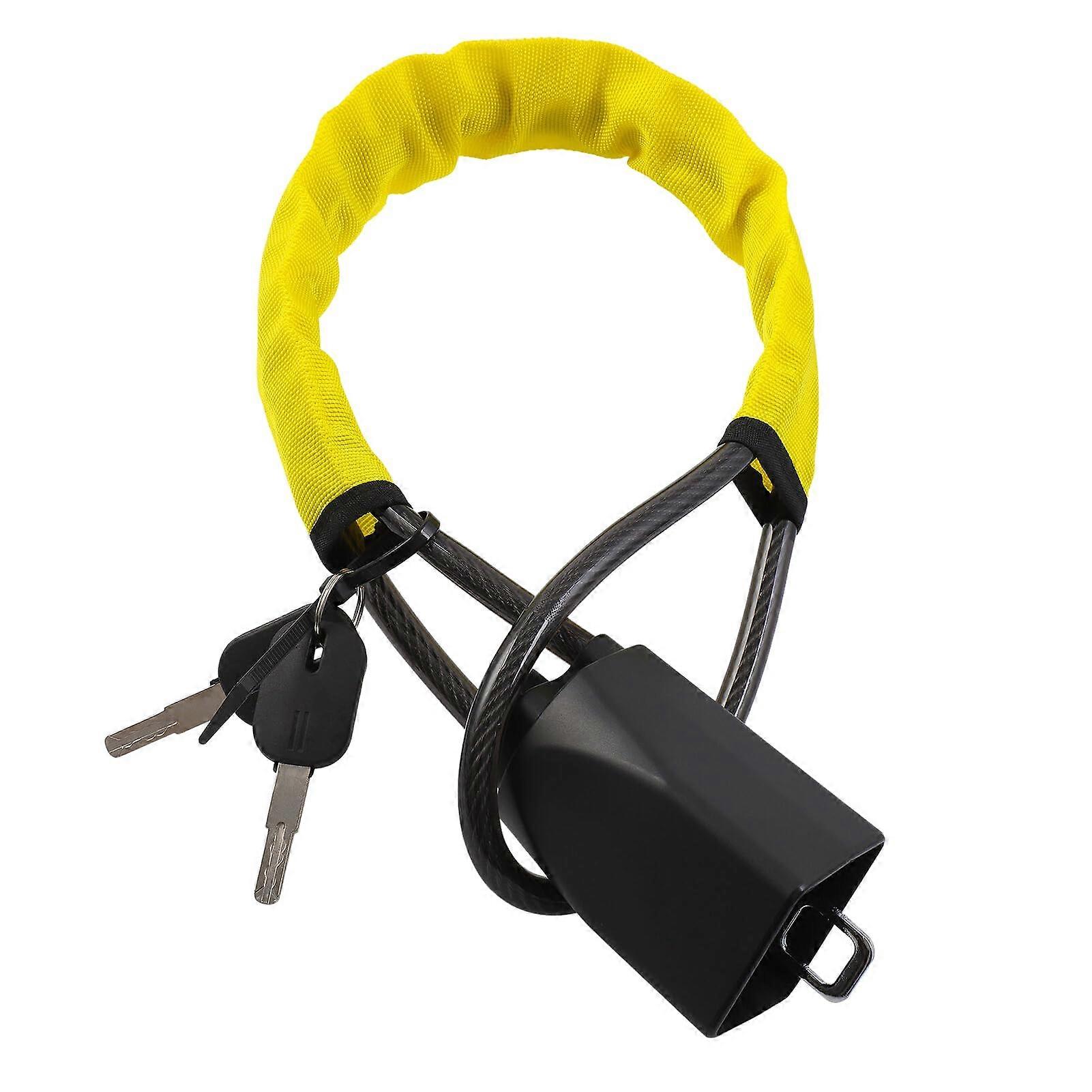 Universal Car Steering Wheel Lock Seat Belt Locks Anti Theft Device with 3 Keys for Most Vehicles