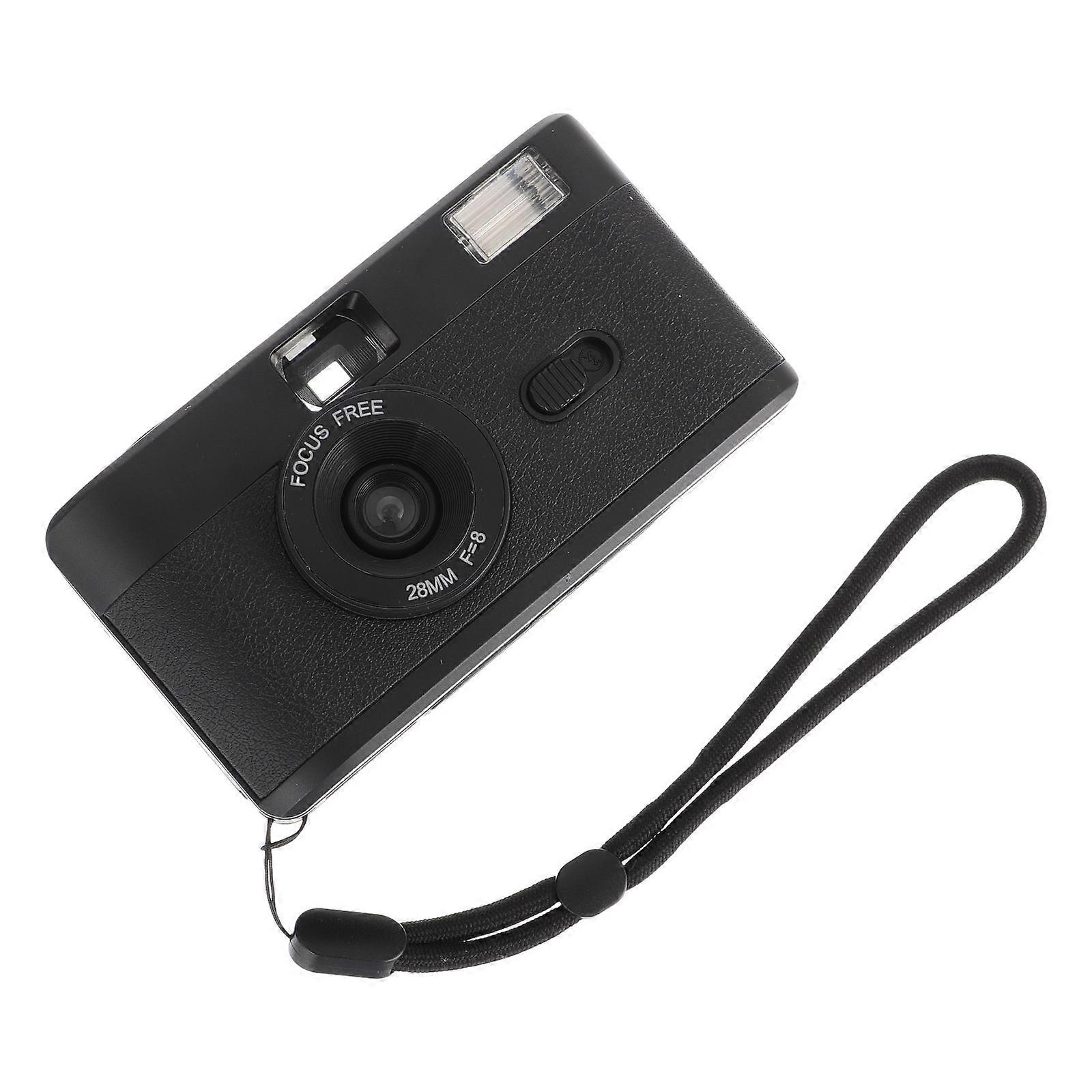 Retro Reusable Film Camera with Built in Flash for Compatibility in Photography