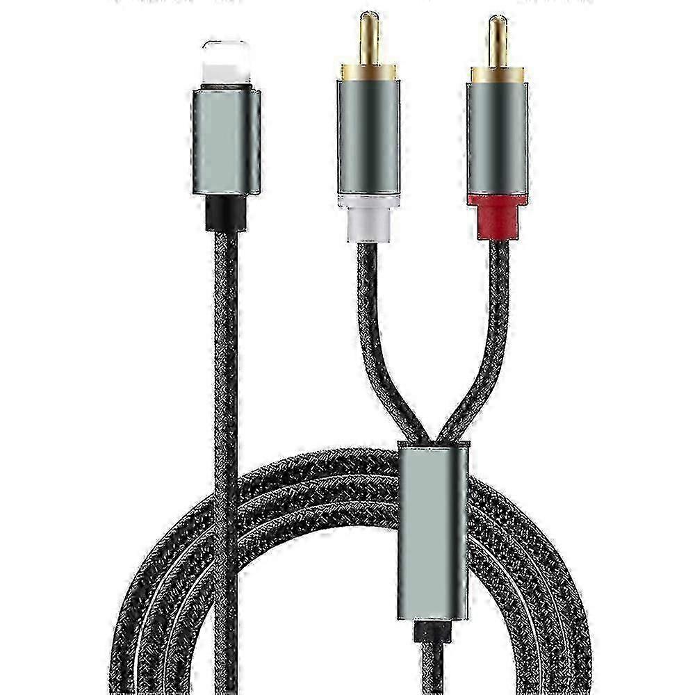 Audio Adapter Cable Phone To Rca Lotus Cable Speaker Audio Amplifier Link Audio Cable Suitable For Apple Iphone