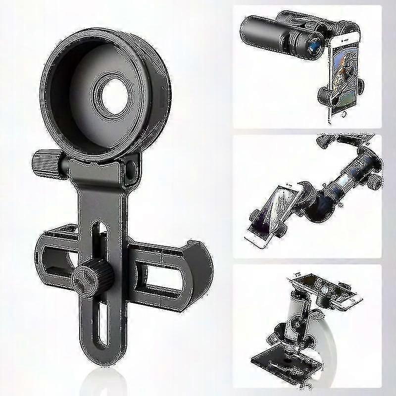 HD Universal Phone Adapter Clip - Soft Rubber Mount for Binoculars & Spotting Scopes
