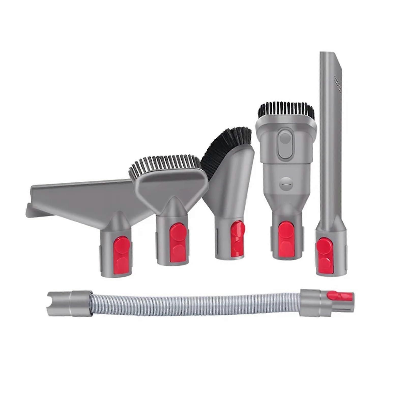 Vacuum Attachments Cleaning Brush And Hose Tool Trigger Kit For Dyson V7 V8 V10 V11 V15, Set 6, Compatible Accessories