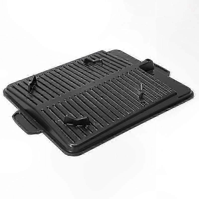 Non-Stick Metal Grill Pan for Barbecue and Frying - Rectangle Cookware BBQ Plate