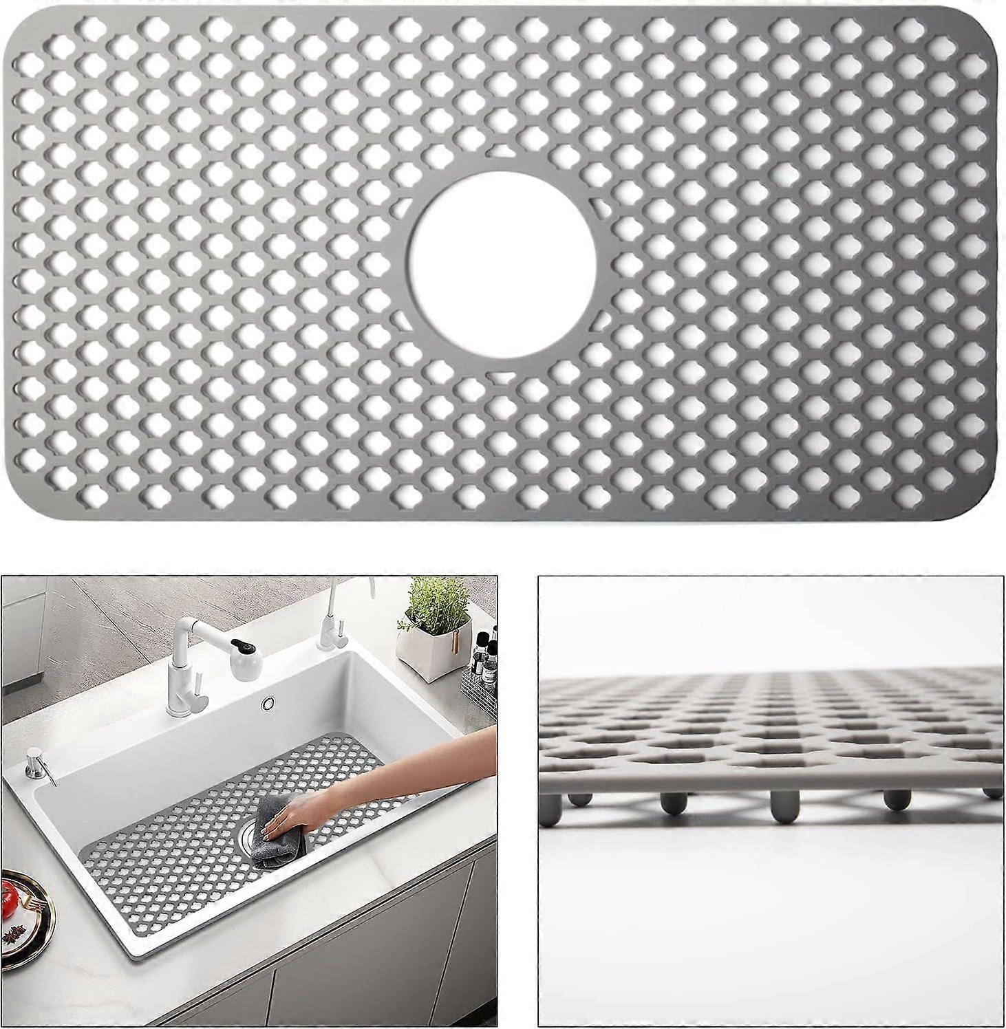 Silicone Sink Mat,  Kitchen Sink Protector Grid