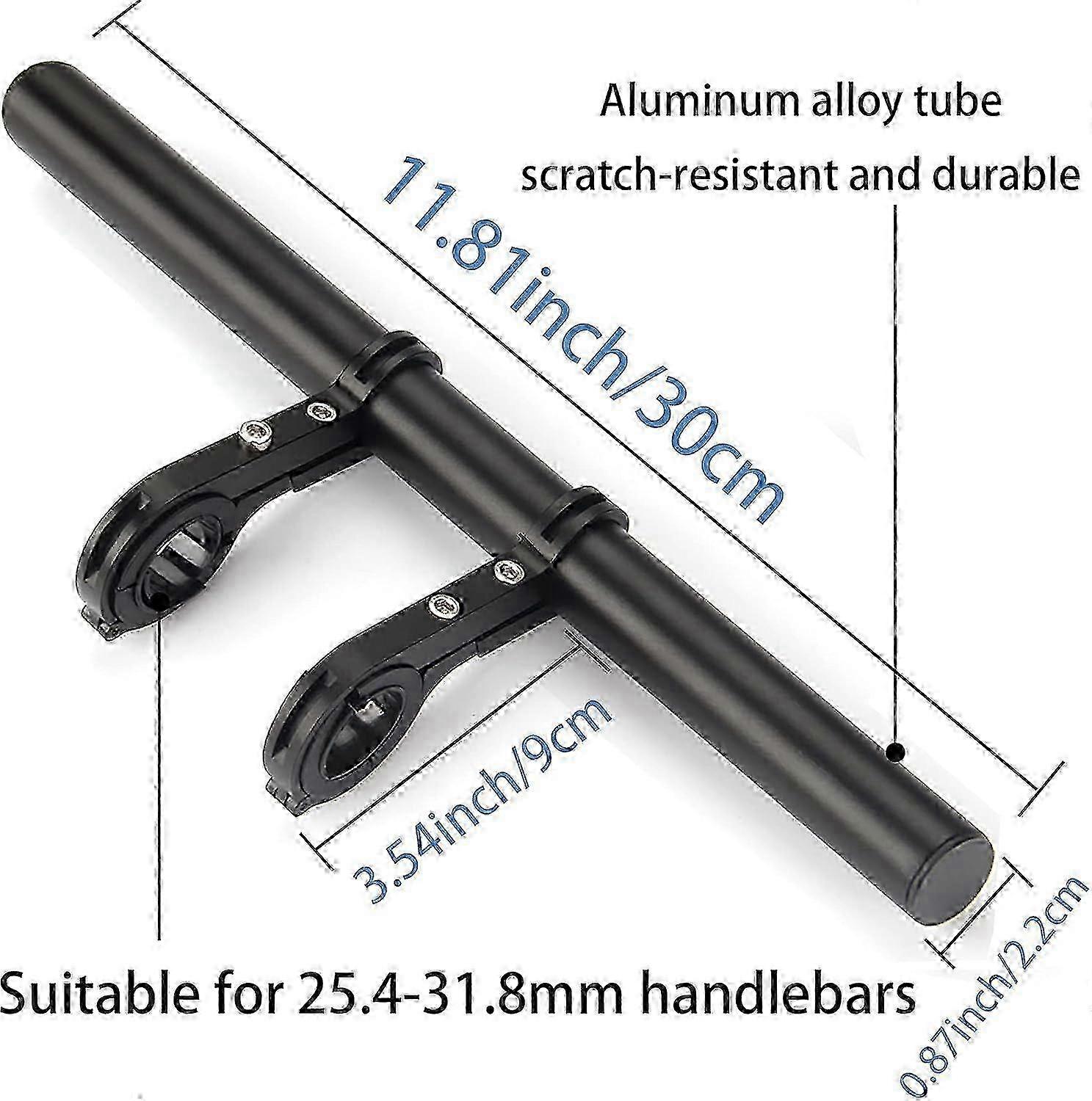Bicycle Handlebar Extender, 11.8 Inches Double Extension for Enhanced Comfort and Control