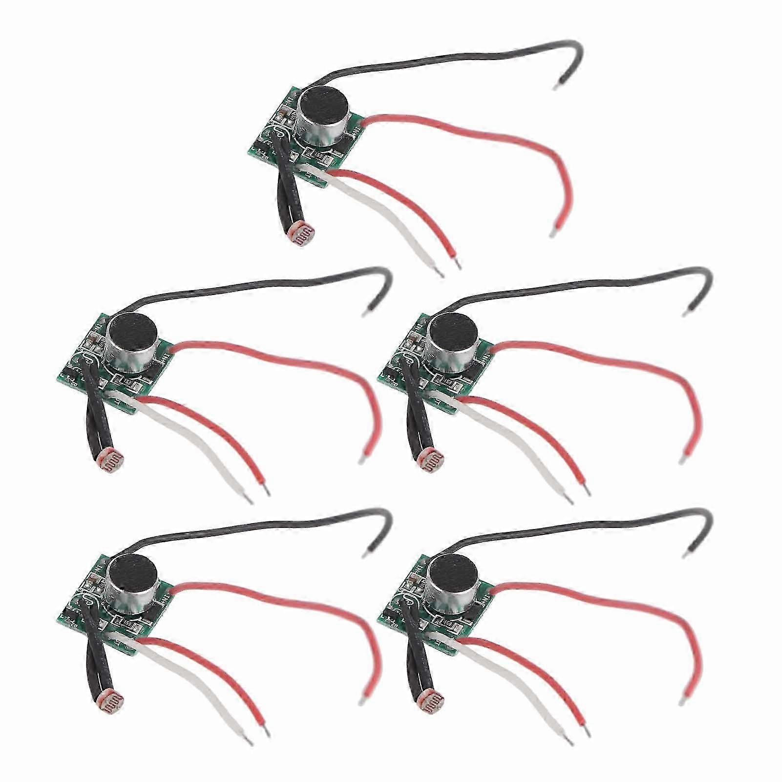 5Pcs Sound Control Switch Module Solar Light Sensor Module Circuit Board DC 3V?30V