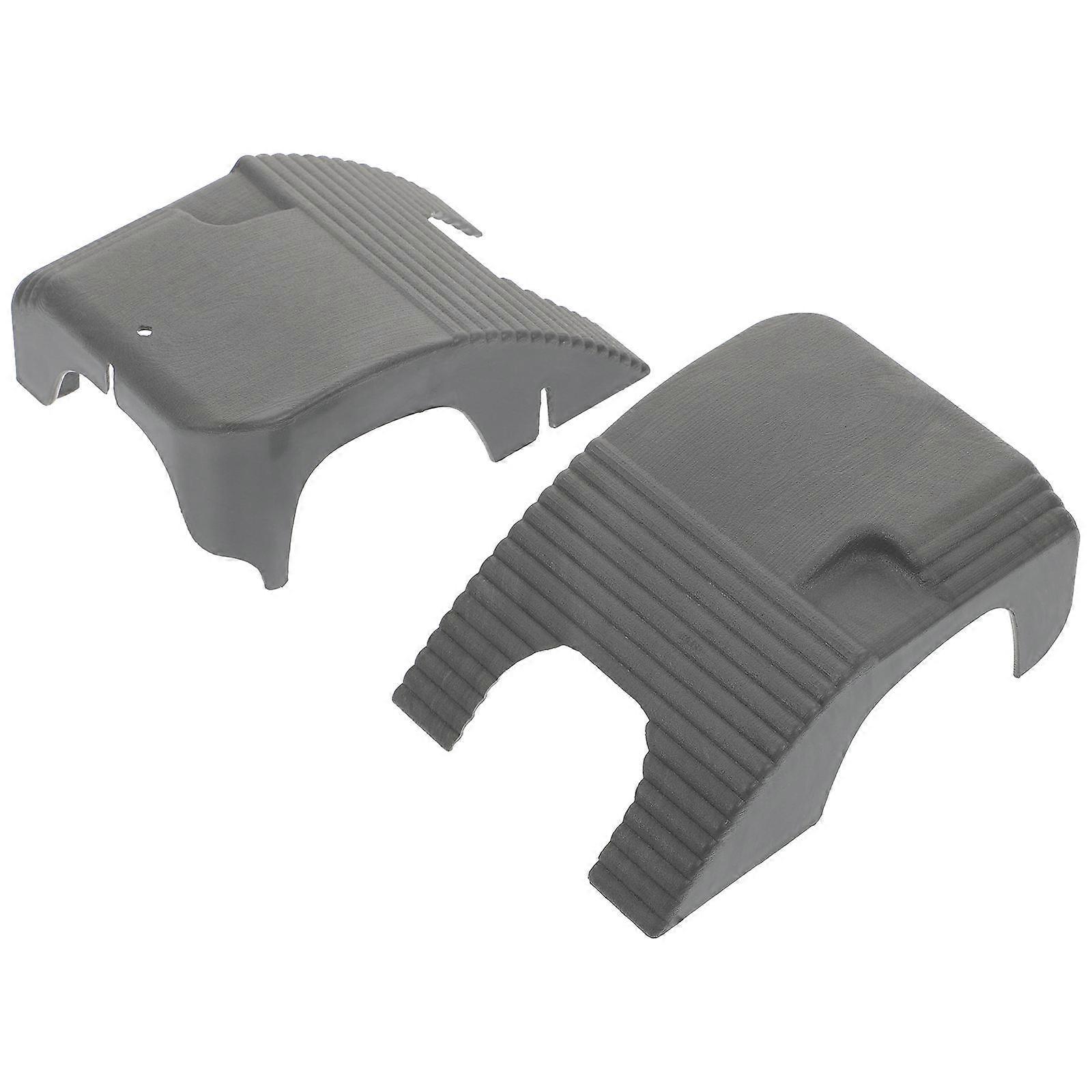 Turtle Floating Platform Aquarium Use Climbing Resting Dark Grey Abs for Turtle Living Environment 2Pcs