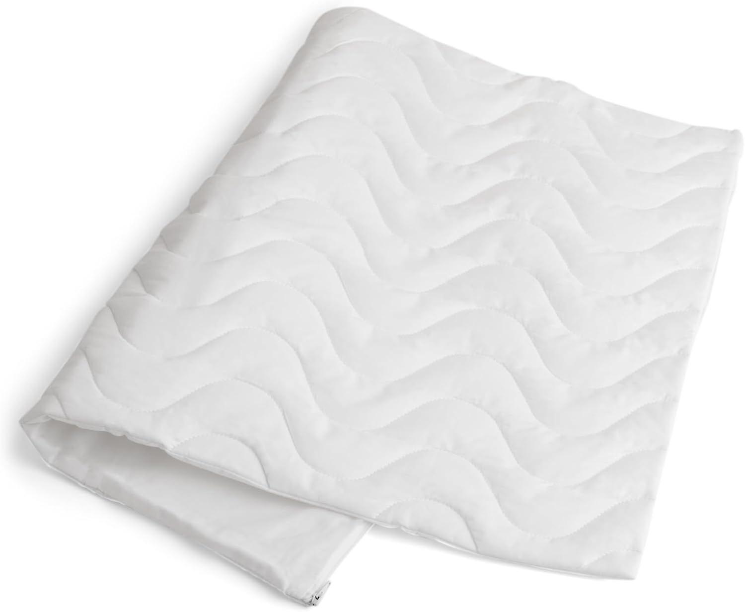 Quilted Pillow Protector: Zippered Protection from Dust and Allergens, Adds a