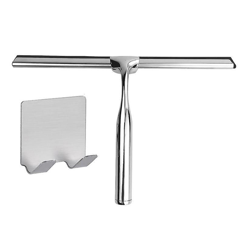 Shower Squeegee, Stainless Steel Shower Squeegee with Hook 26*16cm